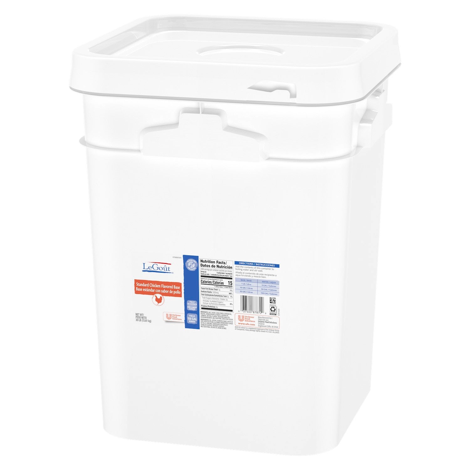 Legout Bases Bouillions Standard Chicken Base 30 Pound Each - 1 Per Case.