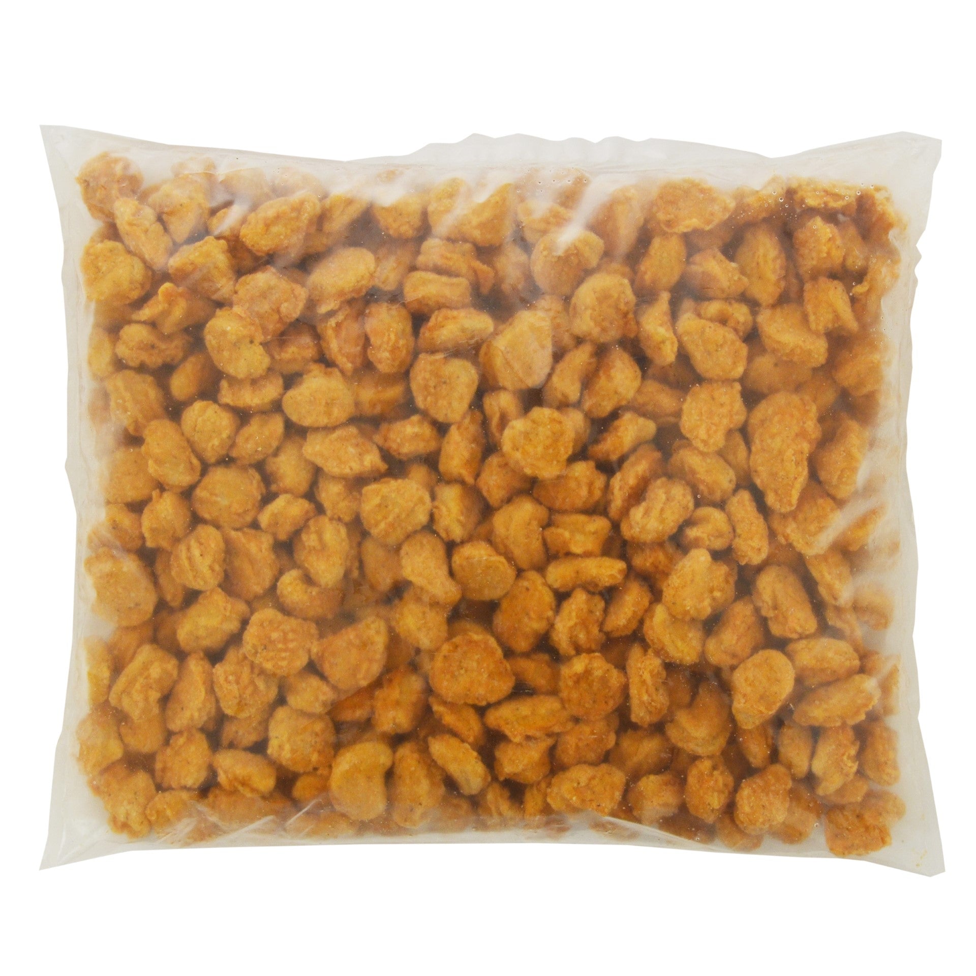Chicken Fully Cooked Gold'n'spice Breaded Popcorn Chicken Breast Fritters 5 Pound Each - 2 Per Case.