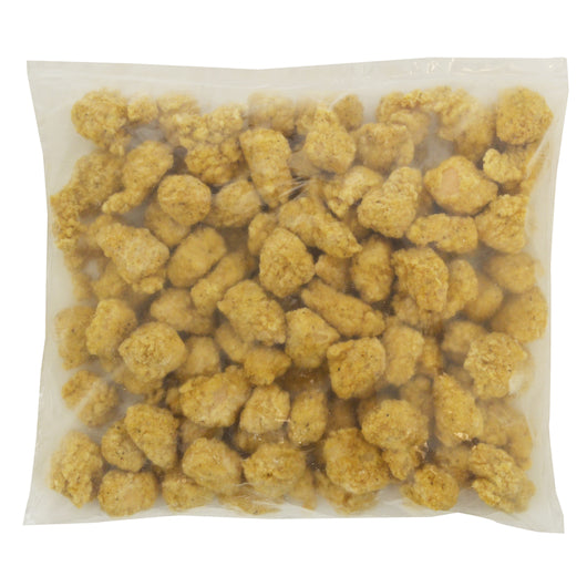 Brakebush Country Style Fully Cooked Boneless Chicken Breast With Rib Meat Fritter Chunks, 5 Pounds