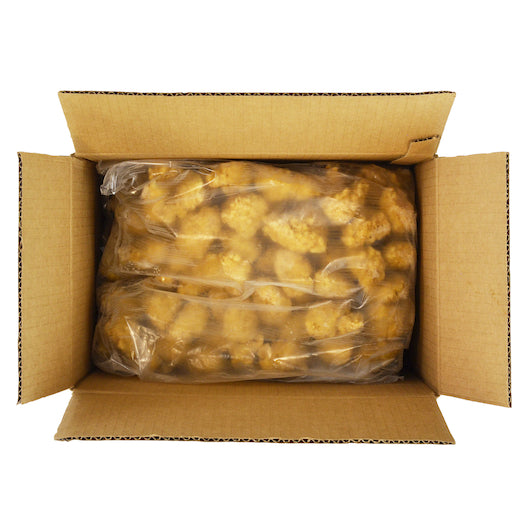 Brakebush Country Style Fully Cooked Boneless Chicken Breast With Rib Meat Fritter Chunks, 5 Pounds