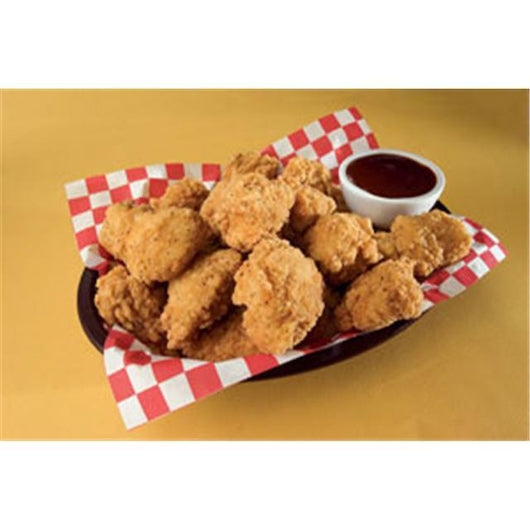 Brakebush Country Style Fully Cooked Boneless Chicken Breast With Rib Meat Fritter Chunks, 5 Pounds