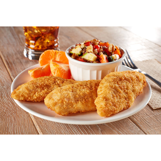 Wayne Farms Rtc No Antibiotics Ever Vegetarian Fed Gluten Free Halal Par Fried Breaded Chicken Tenderloin 5 Pound Each - 2 Per Case.