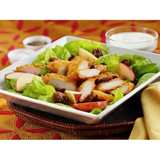 Wayne Farms Par Fried 2 Flat Breaded Chicken Tenders 5 Pound Each - 2 Per Case.