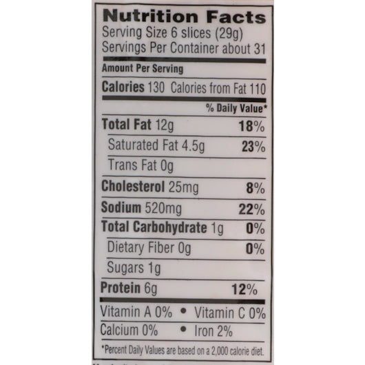 Margherita Sandwich Style 3" Sliced Pepperoni 2.03 Pound Each - 8 Per Case.