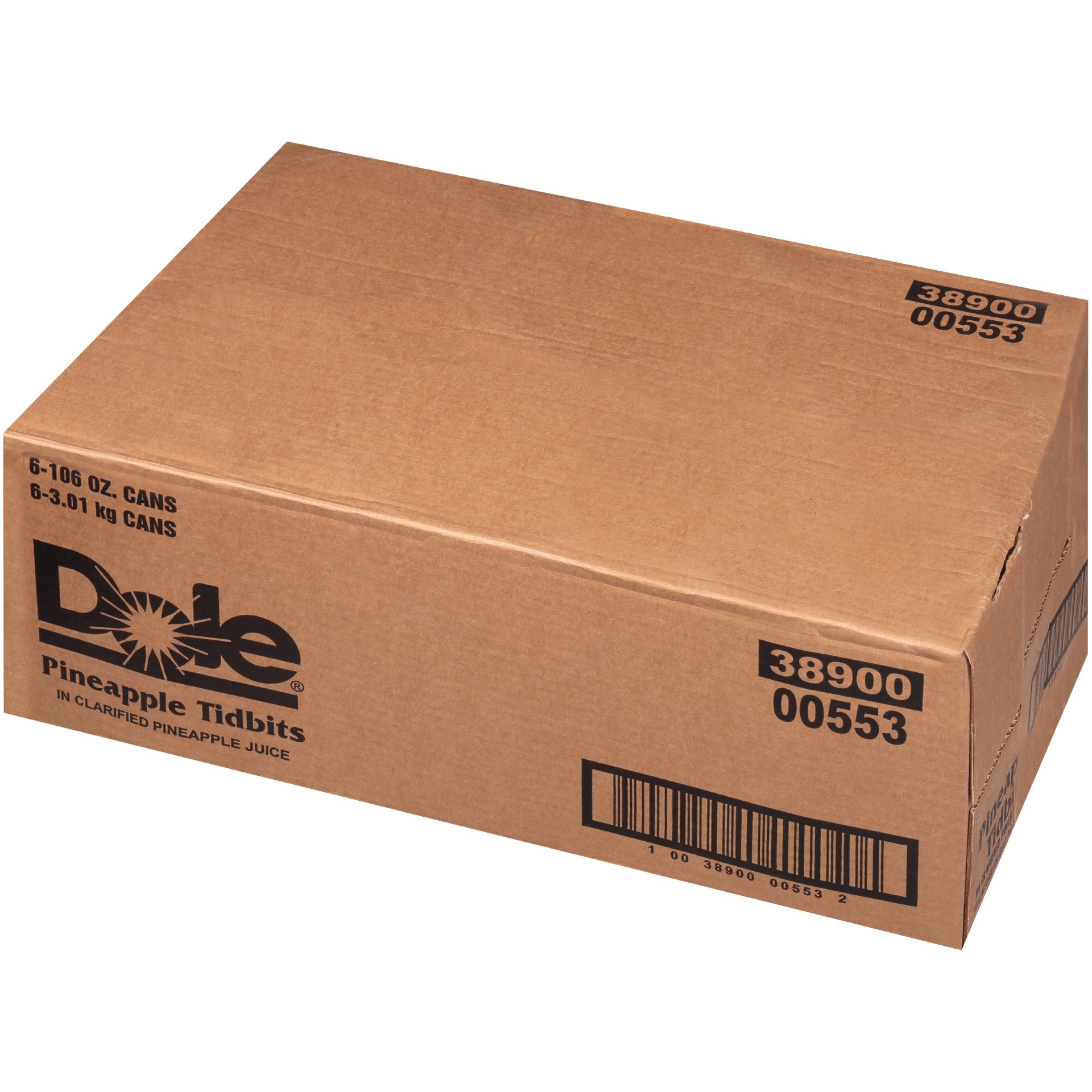 Pineapple Tidbits In Juice 106 Ounce Size - 6 Per Case.
