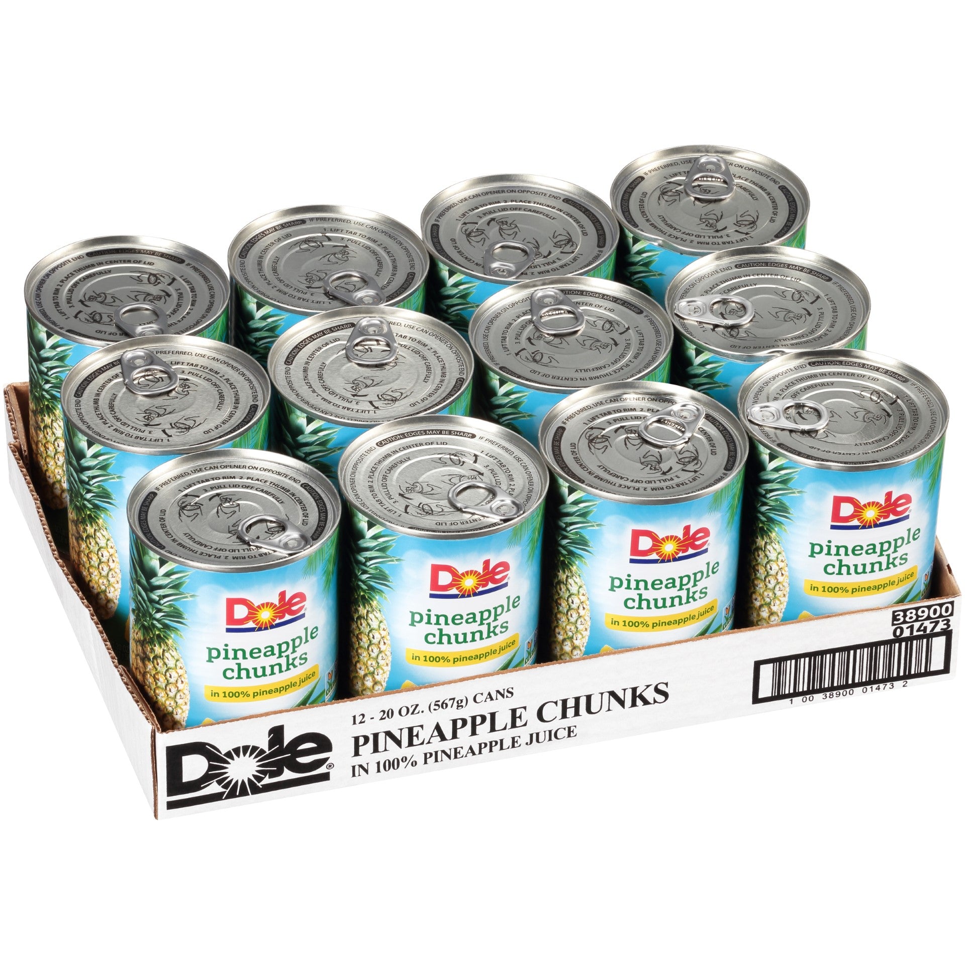 Pineapple Chunks In Juice 20 Ounce Size - 12 Per Case.