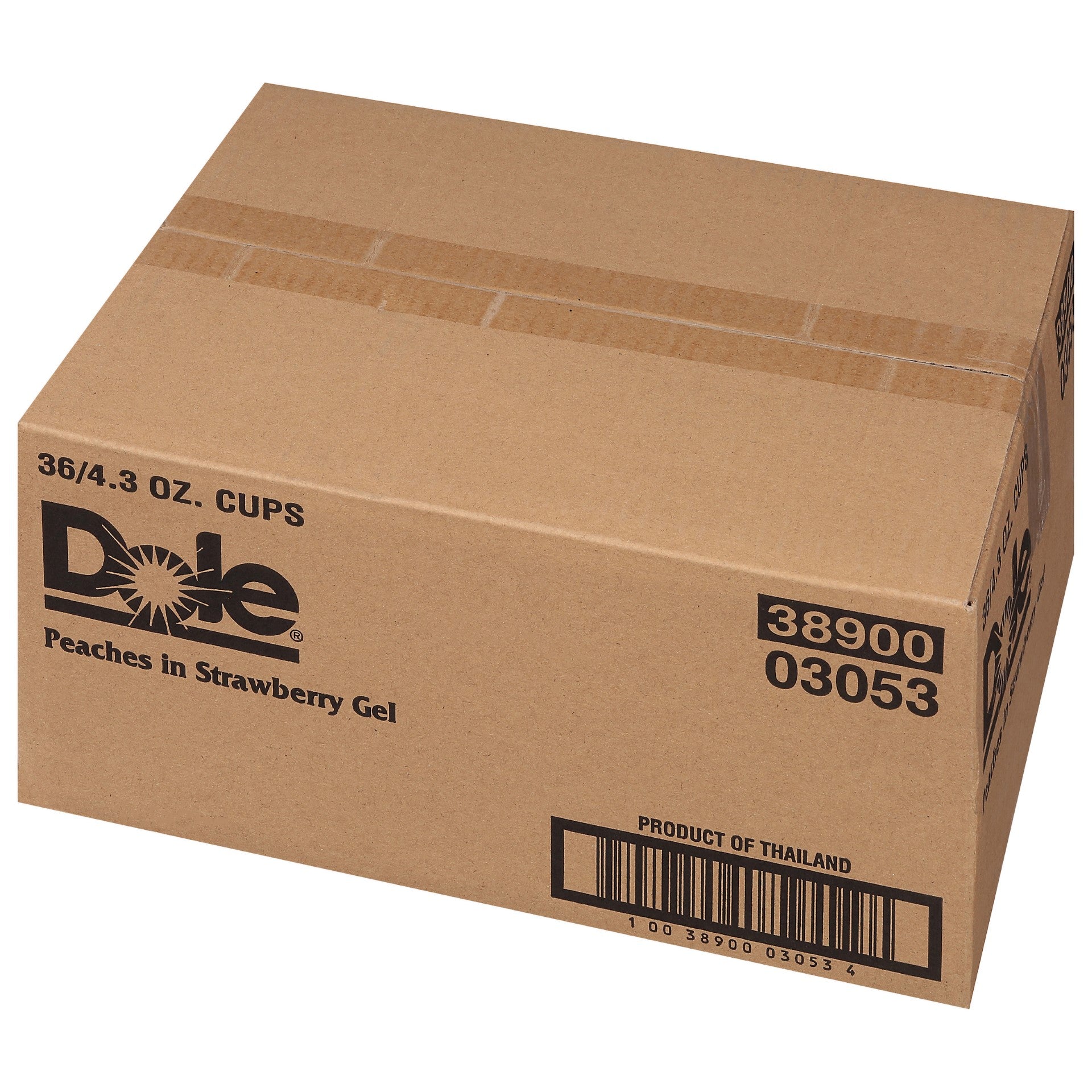 Peach In Strawberry Gel 4.3 Ounce Size - 36 Per Case.