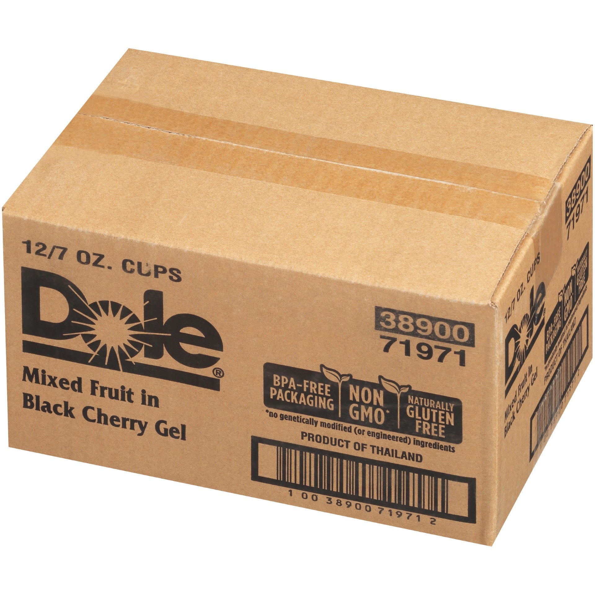 Fruit Cup Mixed Fruit In Black Cherry Gel 7 Ounce Size - 12 Per Case.