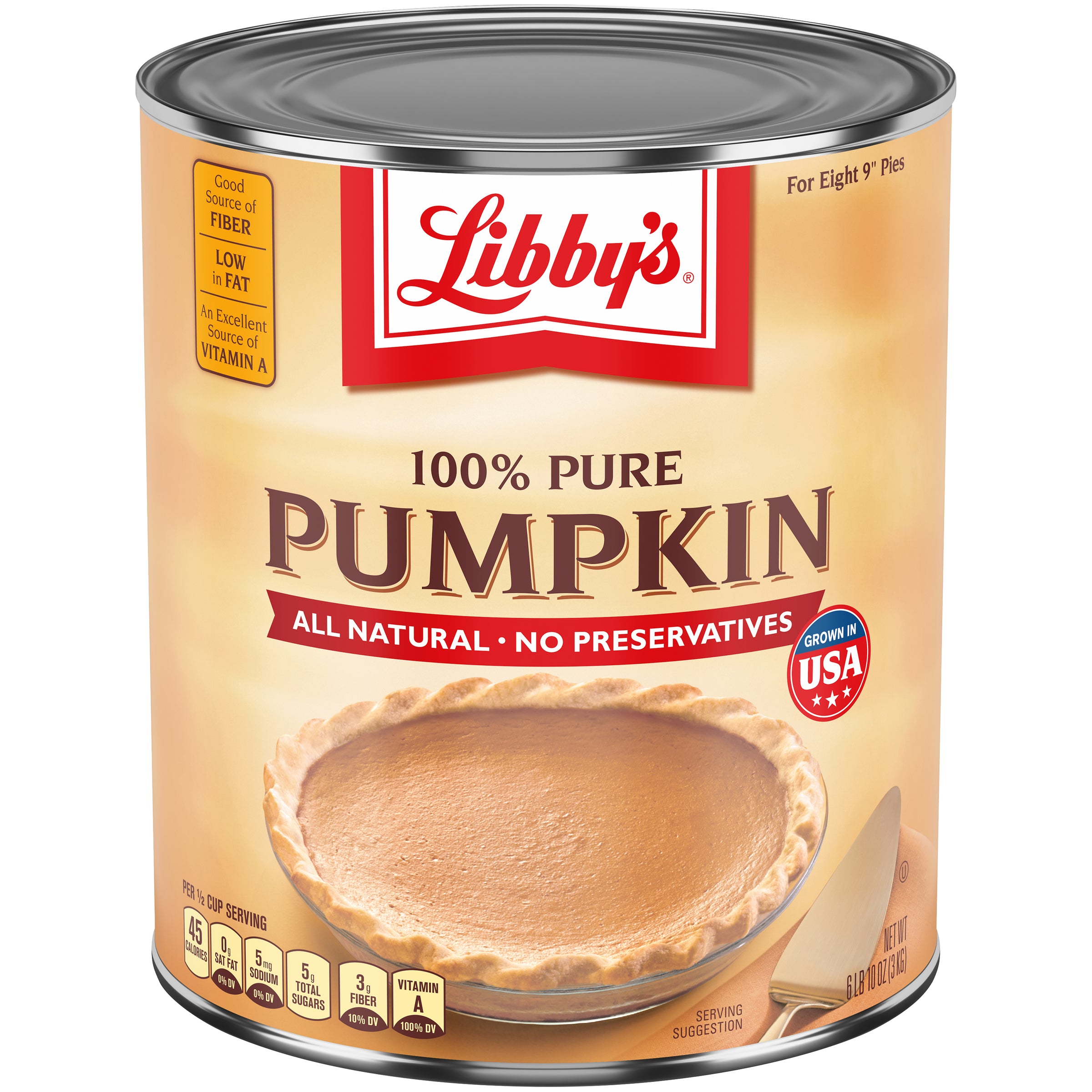 Libby's Pure Pumpkin Kg 6.62 Pound Each - 6 Per Case.