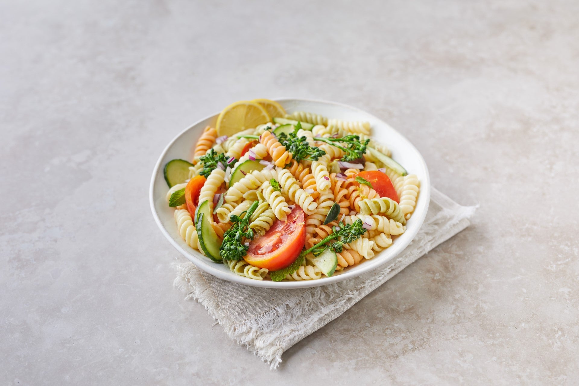 Marzetti Frozen Pasta Precooked Tri-Color Rotini 3 Pound Each - 6 Per Case.