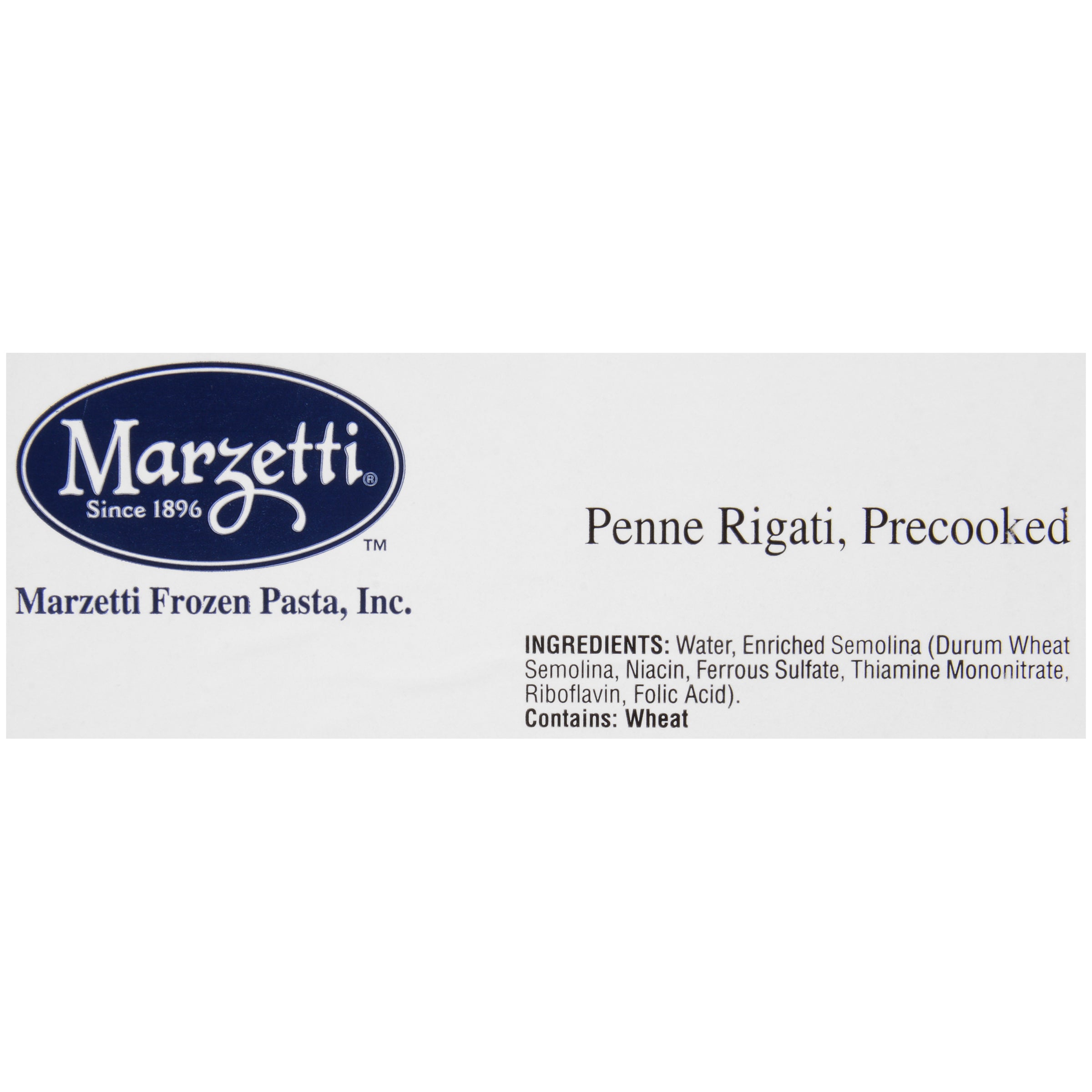 Marzetti Frozen Pasta Penne Rigati 3 Pound Each - 6 Per Case.