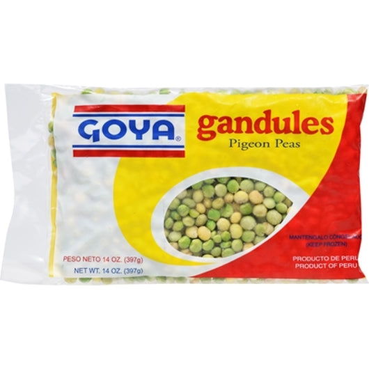 Goya Frozen Green Pigeon Peas - 14 Ounce Size - 24 Per Case.