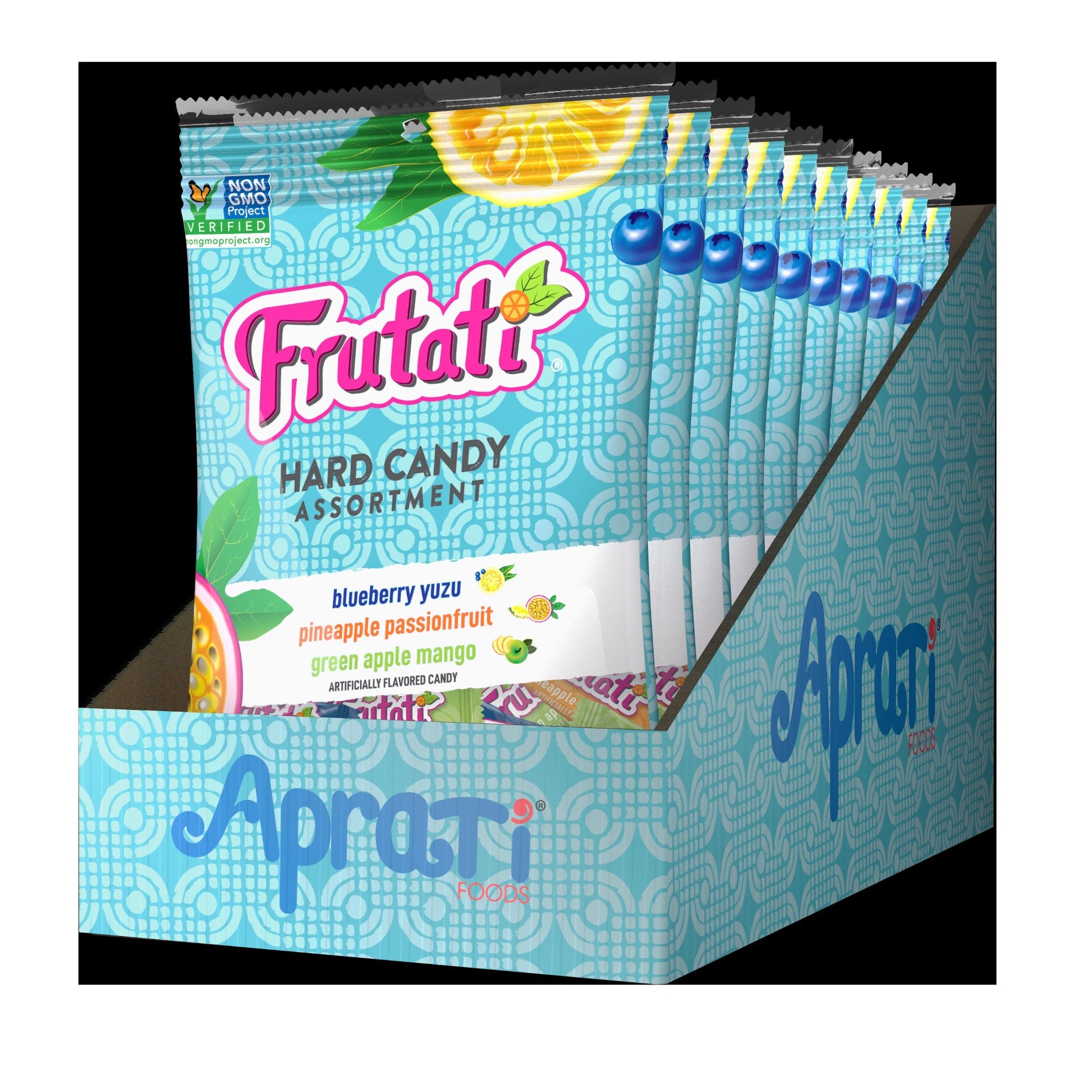 Aprati Frutati Hanging Bag Assortment 4.5 Ounce Size - 10 Per Case.