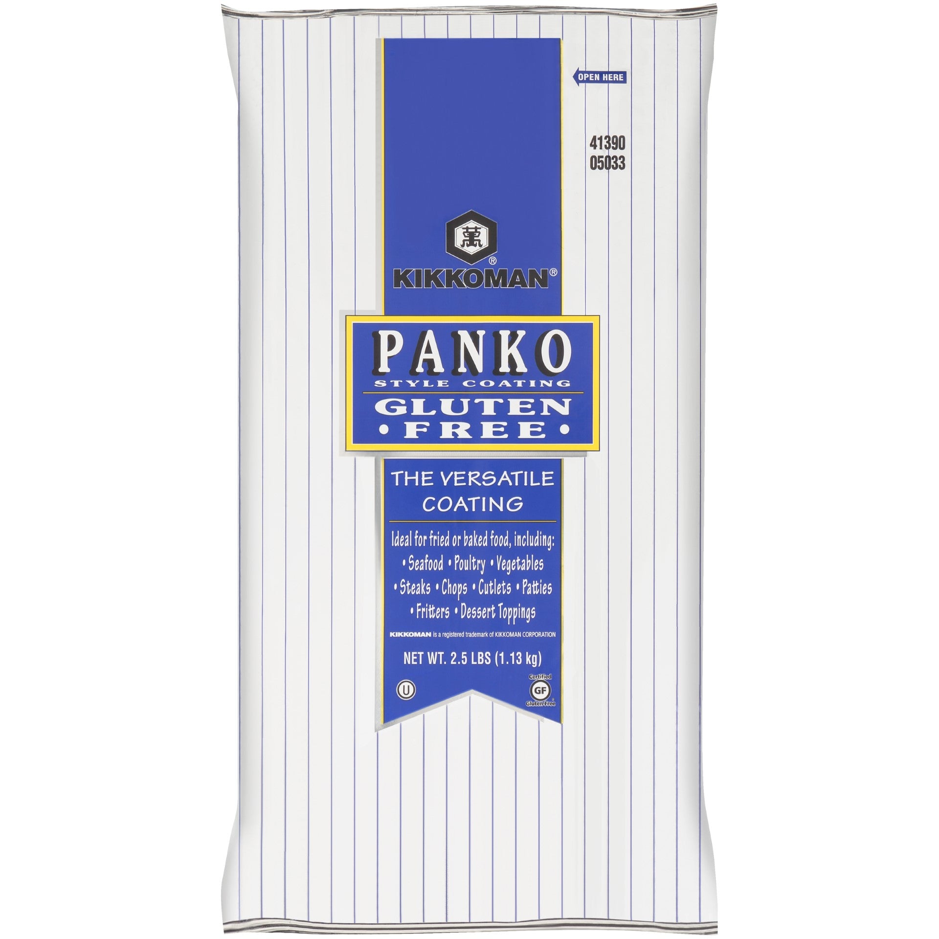 Kikkoman Gluten Free Panko Style Coating 2.5 Pound Each - 6 Per Case.