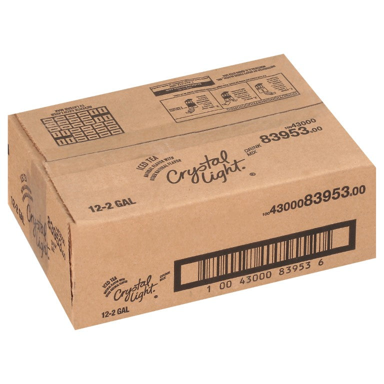 CRYSTAL LIGHT Sugar Free Iced Tea Powdered Beverage Mix 1.4 Ounce Pouch 12