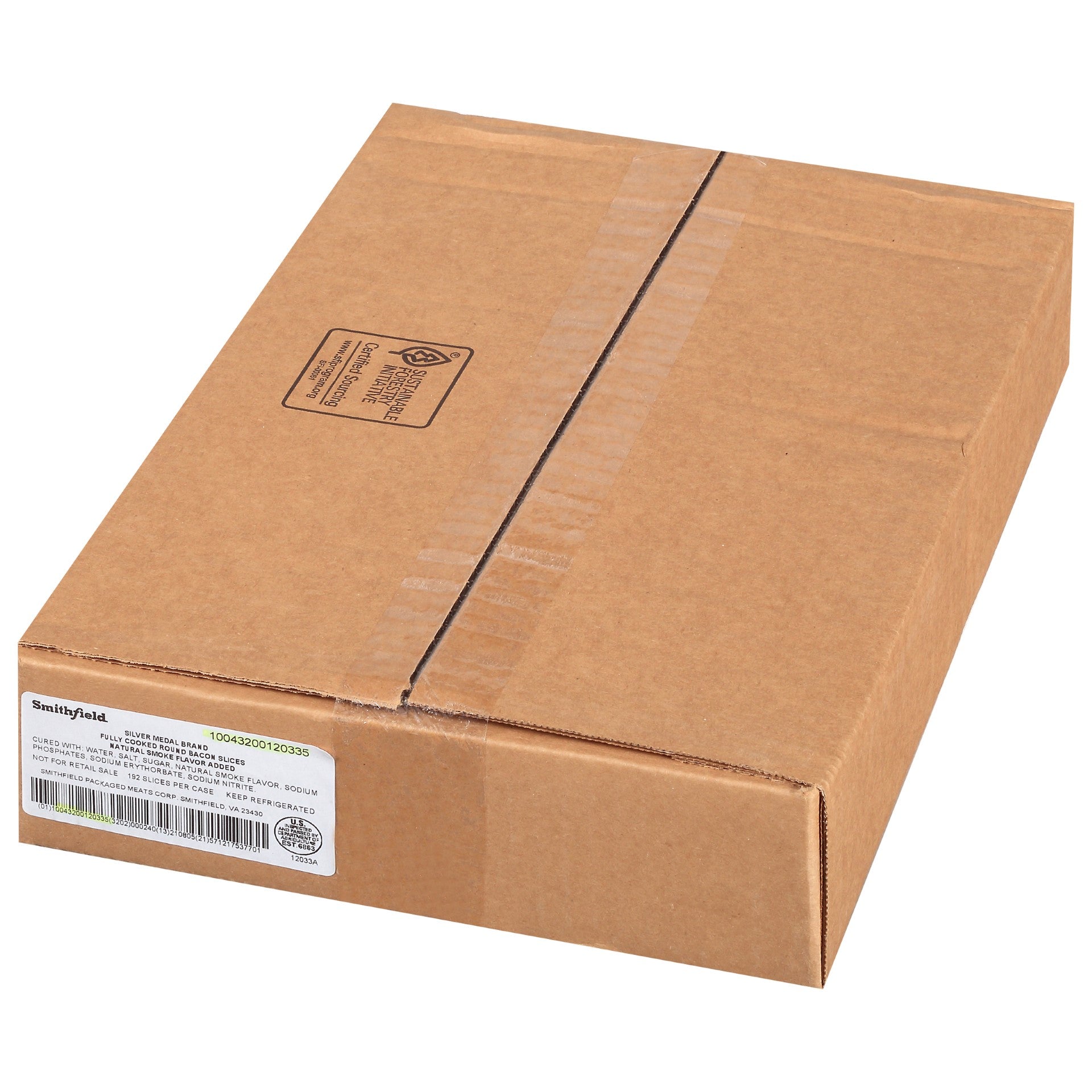 Cudahy Bacon Packaged Round Pound 1.65 Pound Each - 2 Per Case.