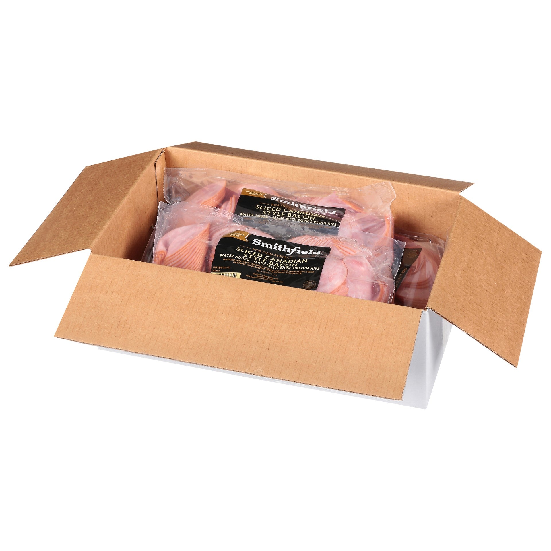 Lunch Meat Canadian Bacon 3 Pound Each - 4 Per Case.
