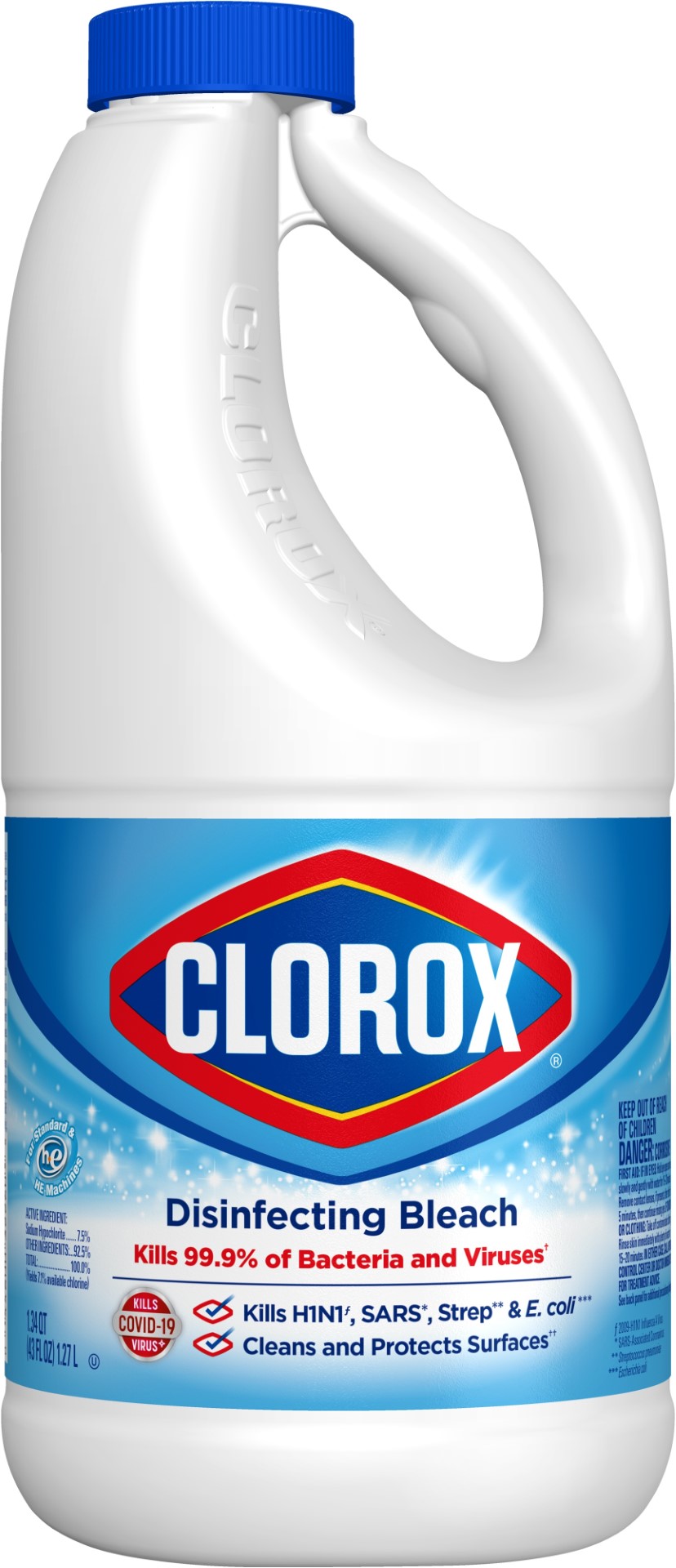 Clorox Disinfecting Bleach 43 Fluid Ounce - 6 Per Case.