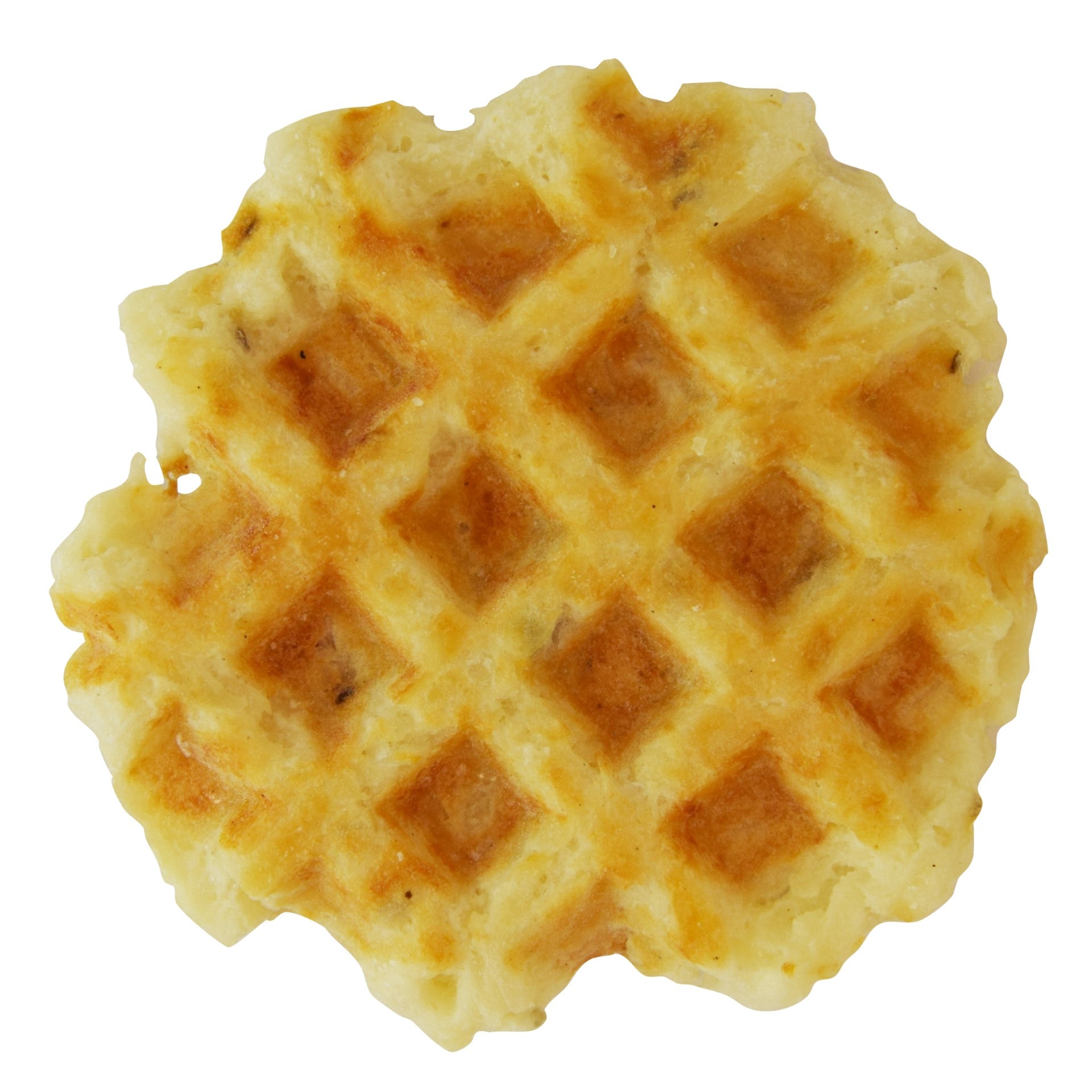 Waffled Hash Brown Frozen Potatoes 0.635 Pound Each - 16 Per Case.