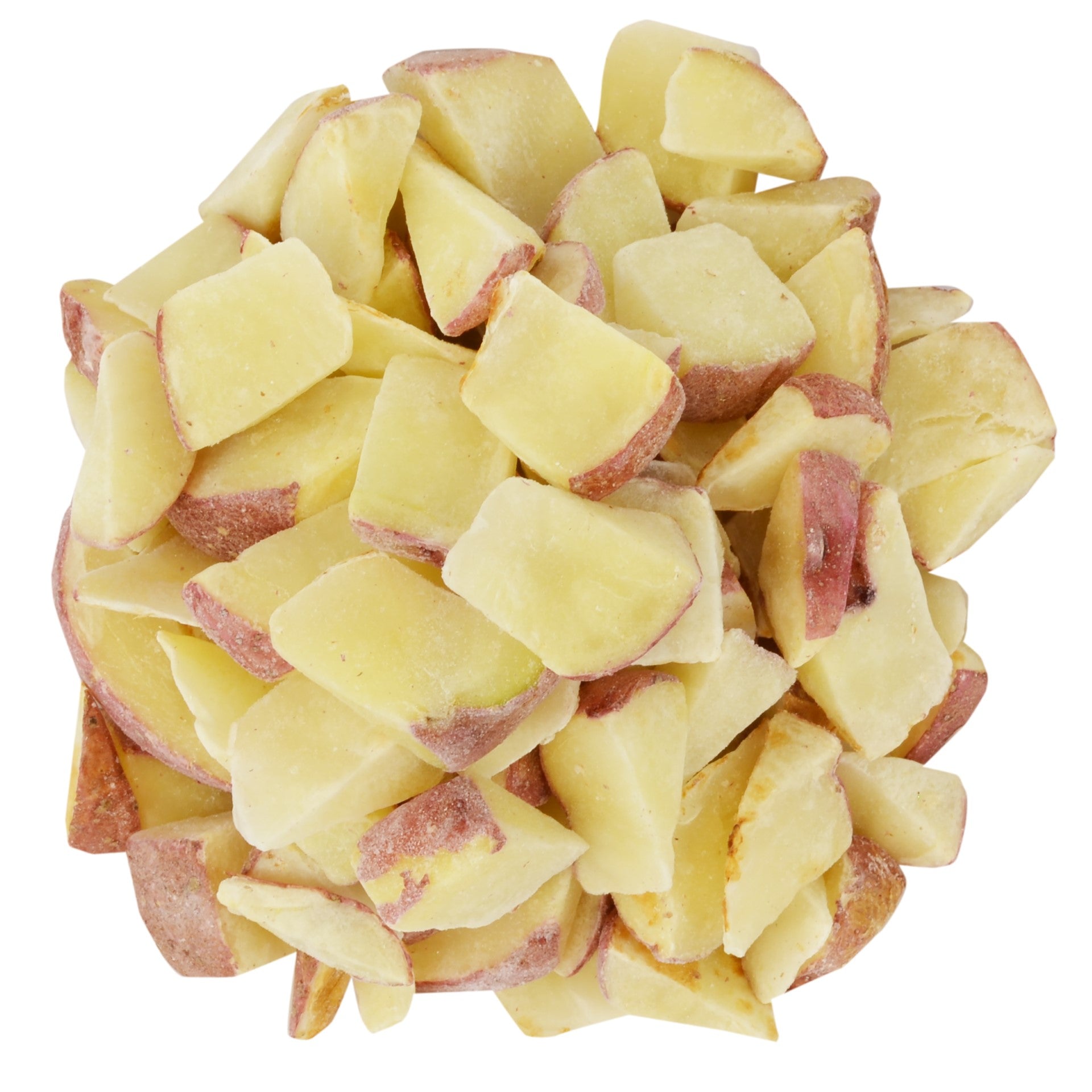 Lamb Weston® Oven Roasted Red Skin Tri Cut Dice Frozen Potatoes 6 Pound Each - 6 Per Case.