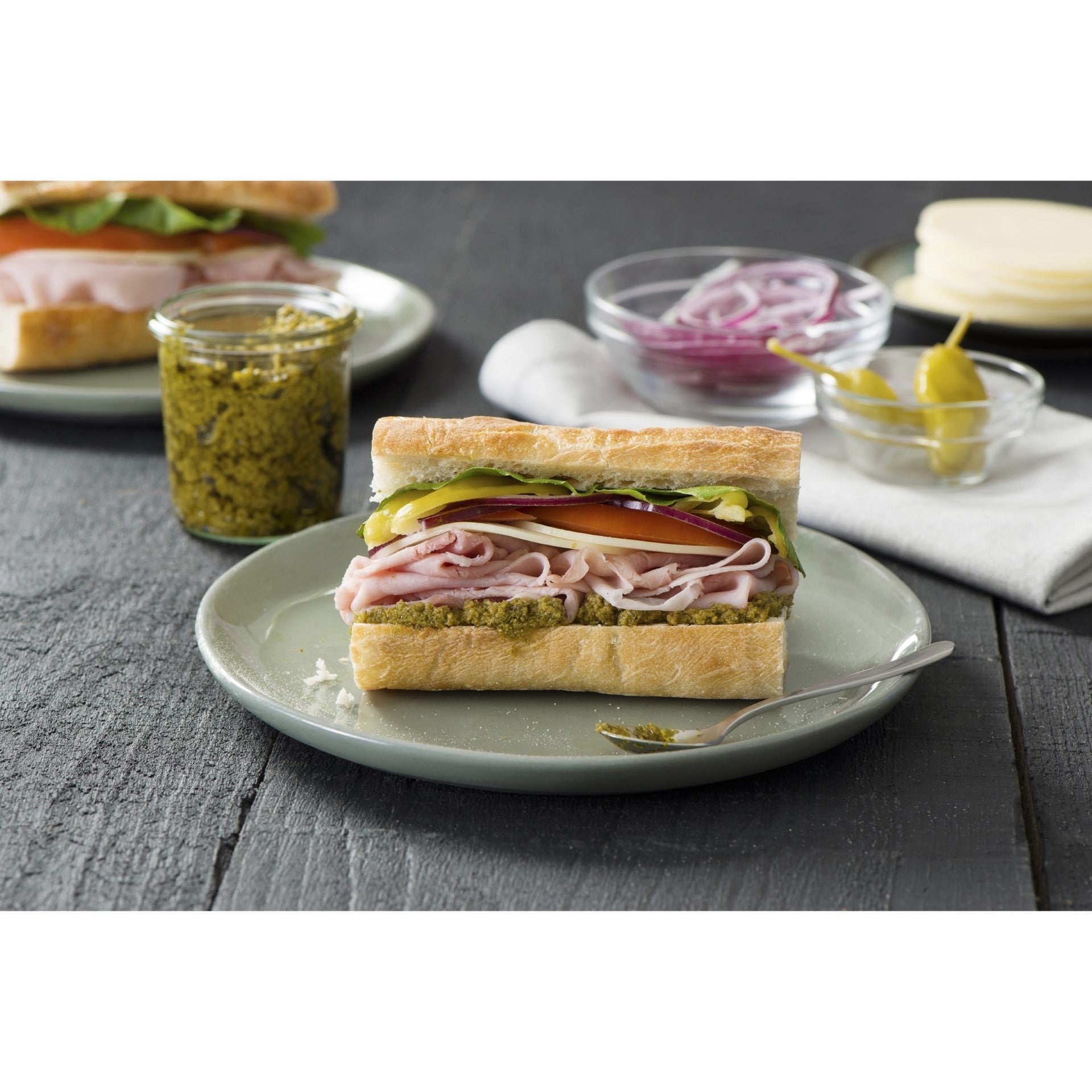 Sandwich Solution Sliced Smoked Ham 34.68 Ounce Size - 6 Per Case.