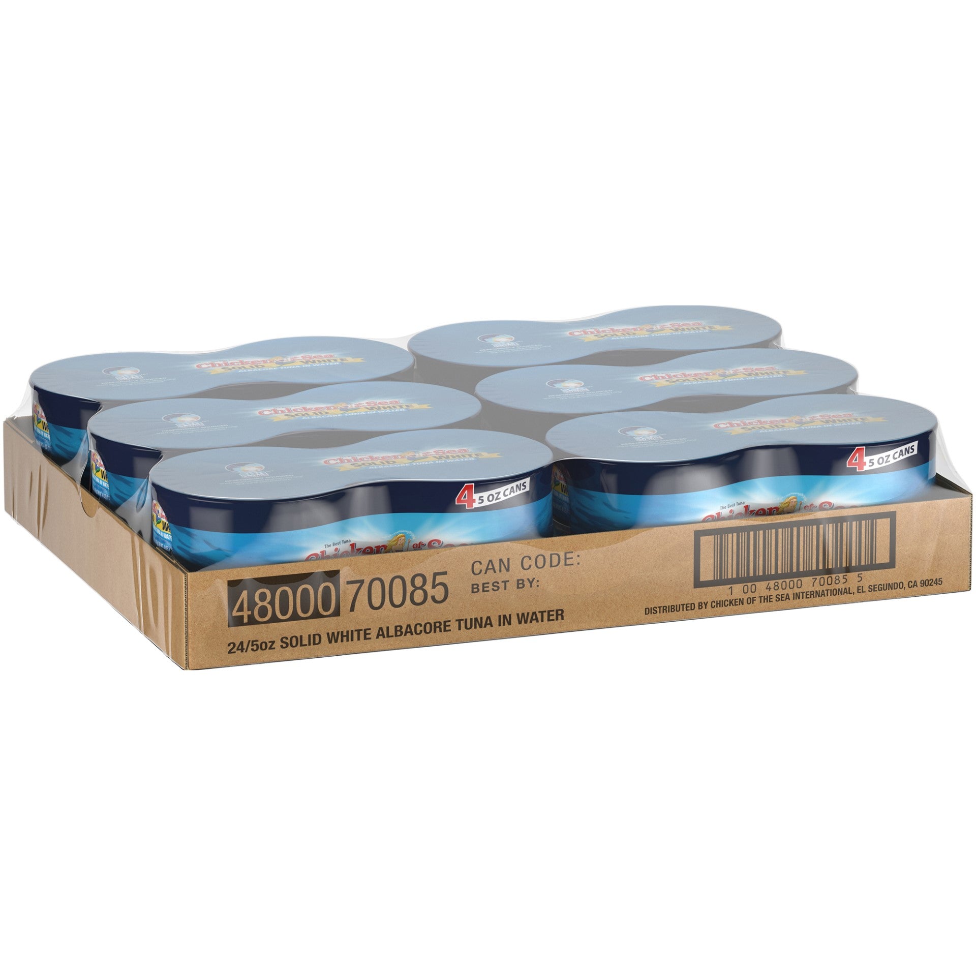 Chicken Of The Sea Solid Albacore Tuna In Water Of 20 Ounce Size - 6 Per Case.
