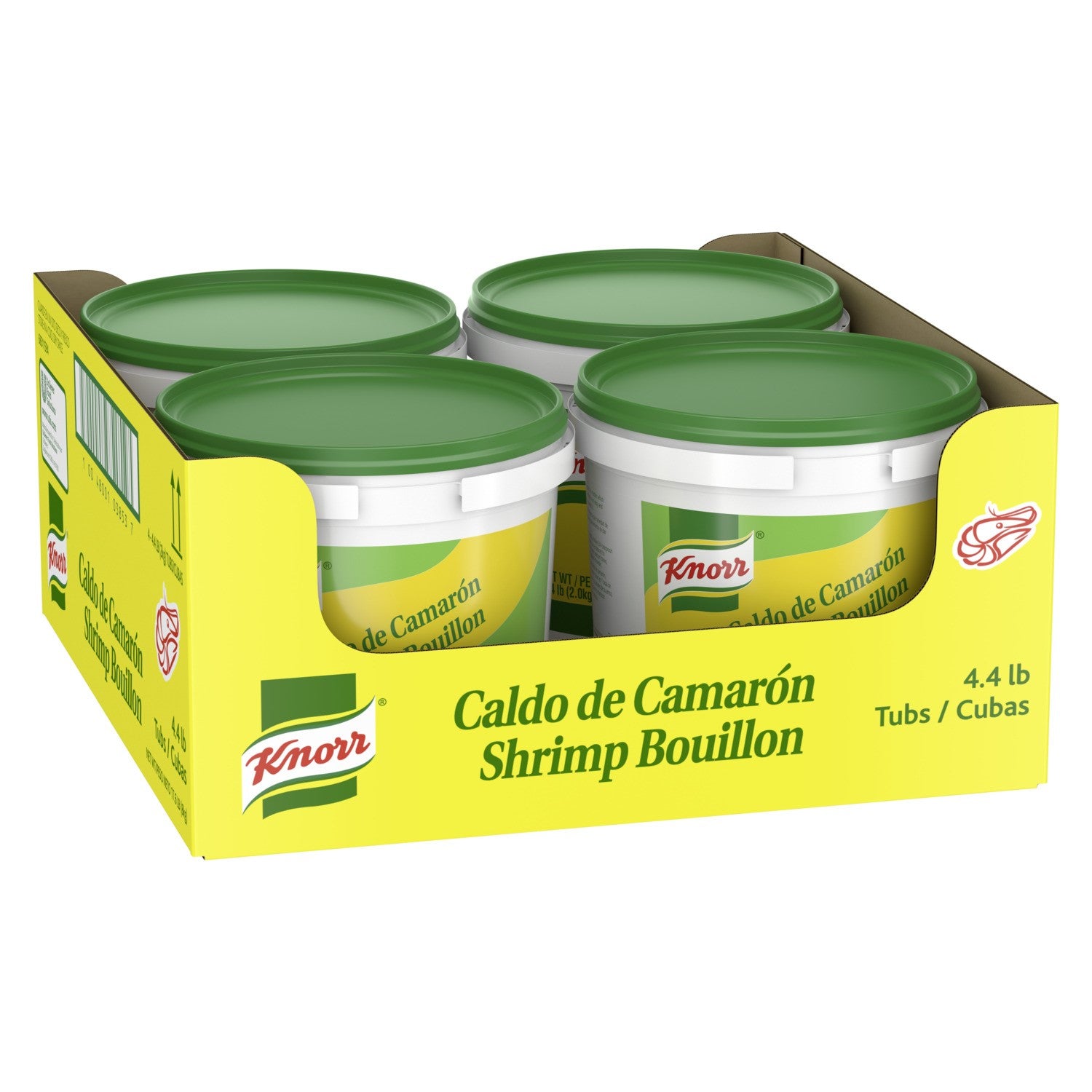 Knorr Bouillon Caldo De Camaron 4.4 Pound Each - 4 Per Case.