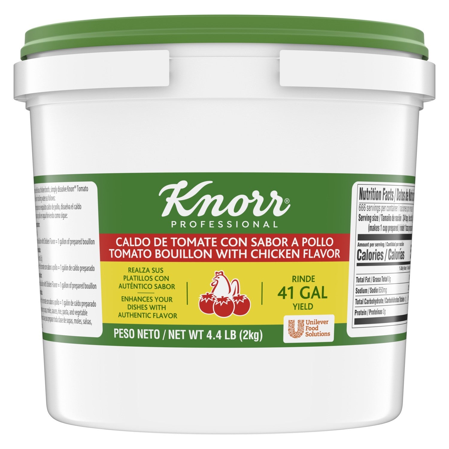 Knorr Bouillon Caldo De Tomate Tomato Bouil 4.4 Pound Each - 4 Per Case.