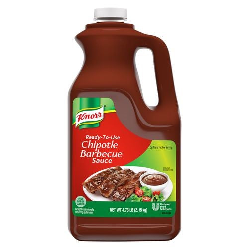 Knorr Sauce Ready-To-Use Jug Chipotle BBQ 0.5 Gallon - 4 Per Case.