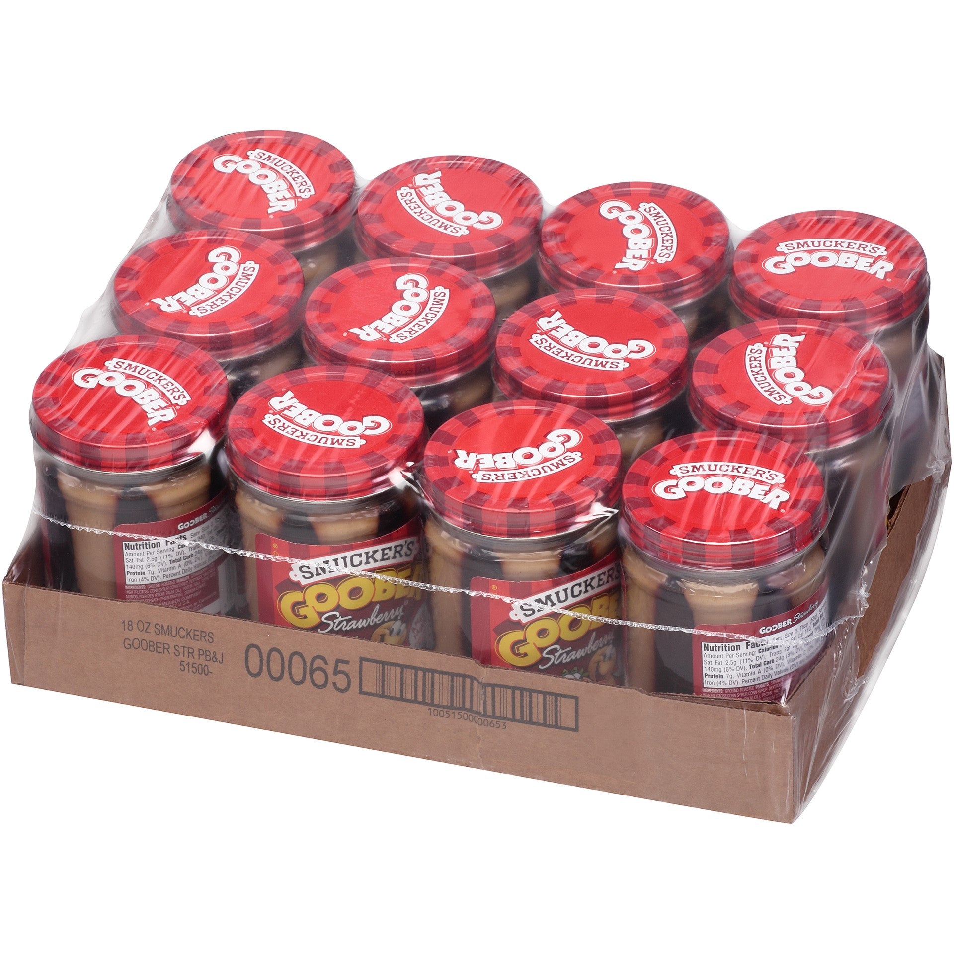 Smucker Goober Strawberry 18 Ounce Size - 12 Per Case.