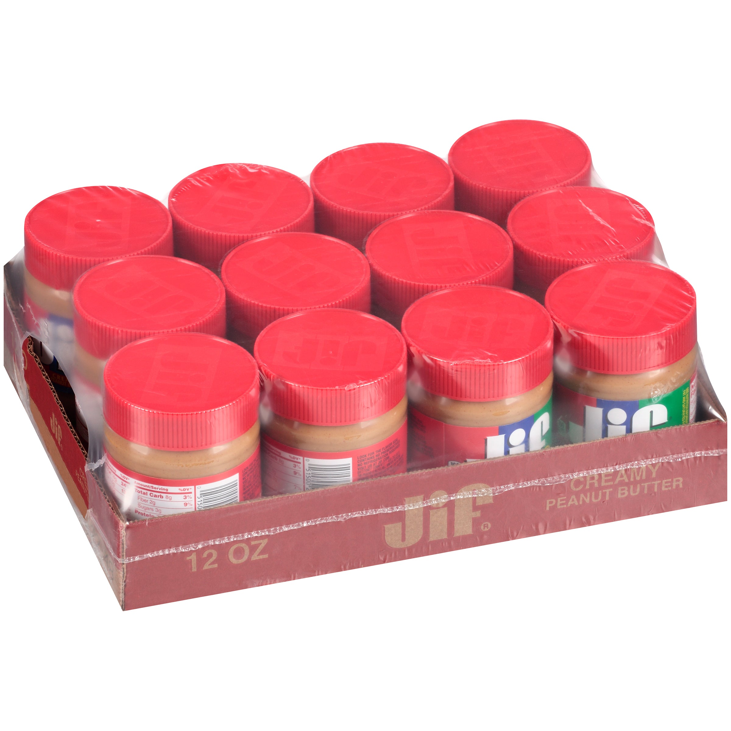 Creamy Peanut Butter 12 Ounce Size - 12 Per Case.