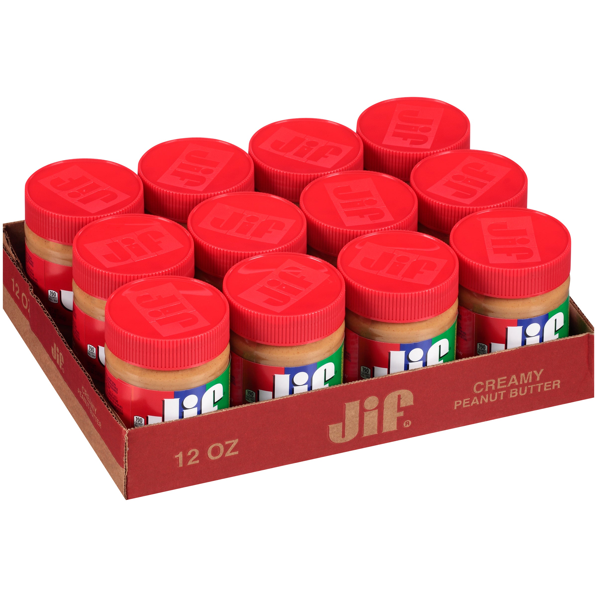 Creamy Peanut Butter 12 Ounce Size - 12 Per Case.