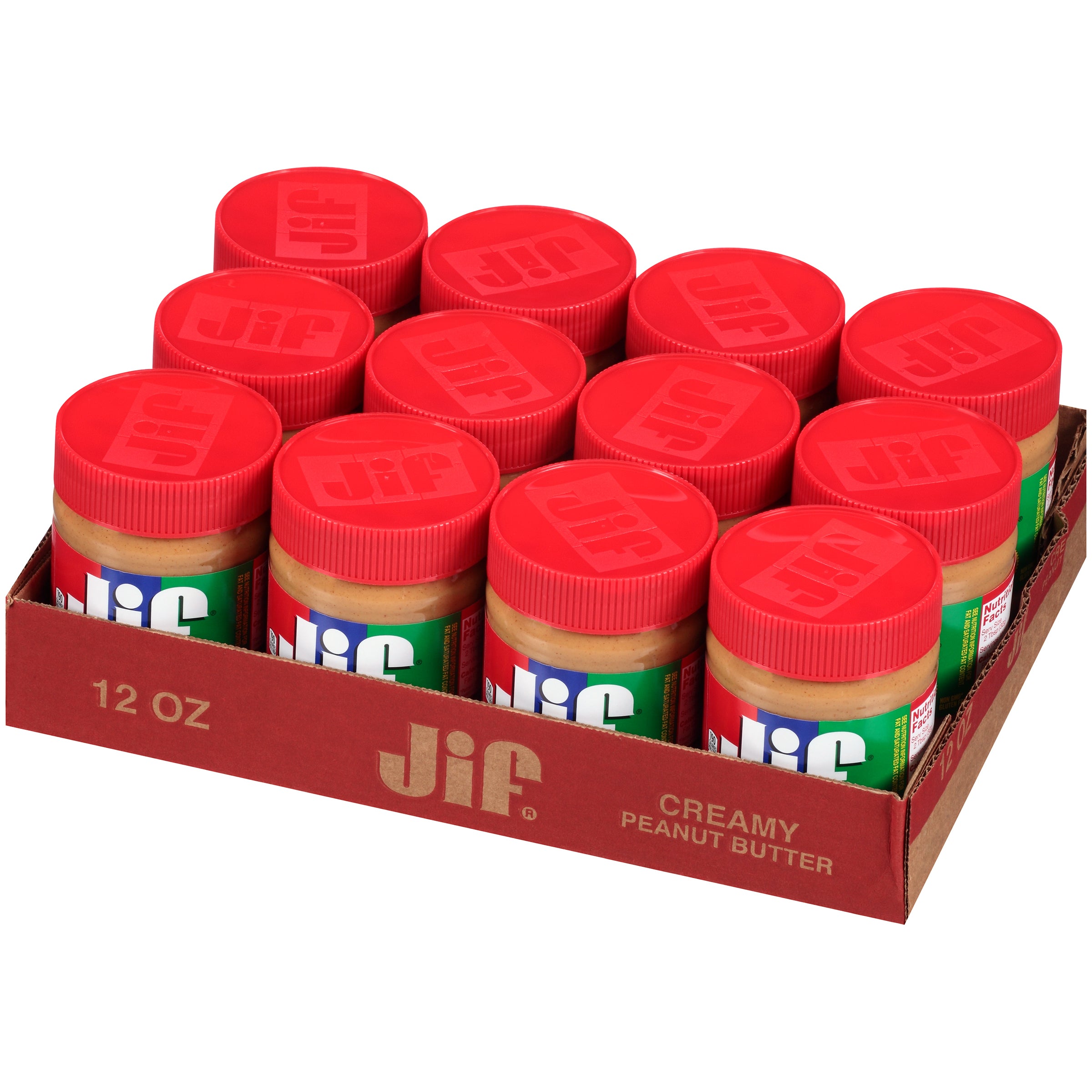 Creamy Peanut Butter 12 Ounce Size - 12 Per Case.