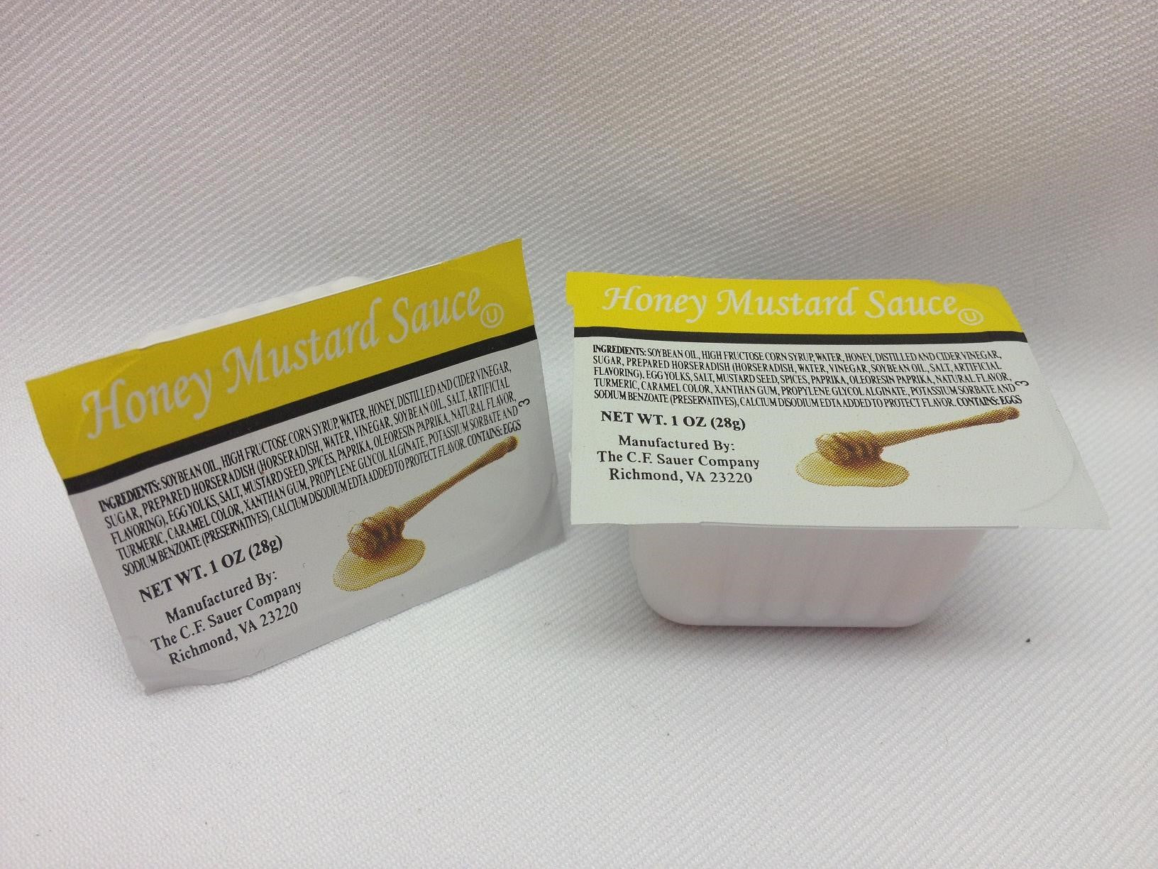 Mustard Honey Cup 1 Ounce Size - 6.244 Pound Per Case.