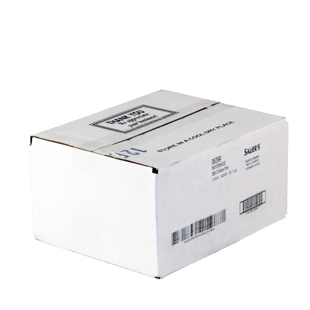 Sauer Mayonnaise Single Serve 12 Grams Each - 200 Per Case.