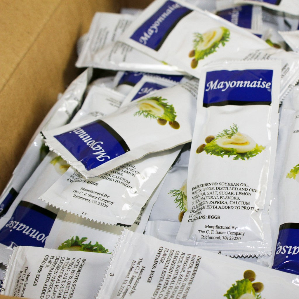 Sauer Mayonnaise Single Serve 12 Grams Each - 200 Per Case.