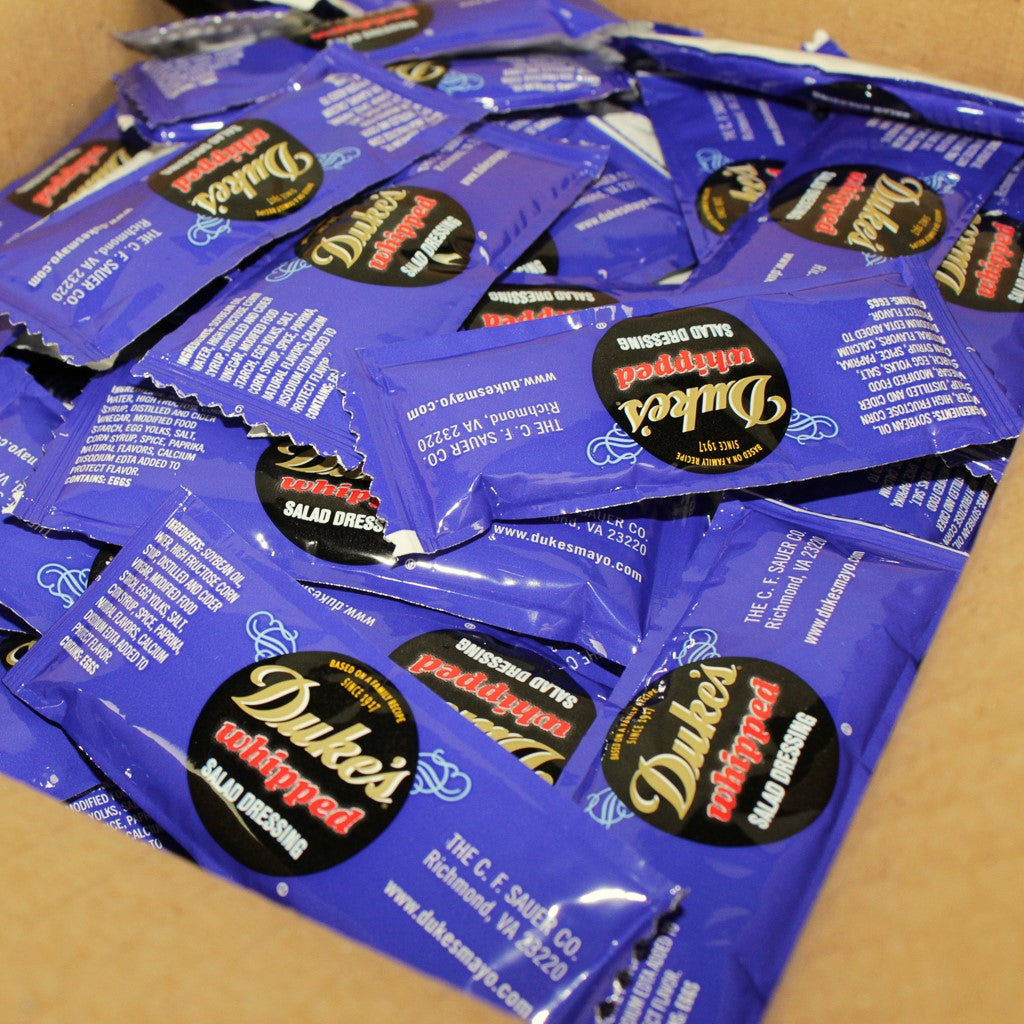Salad Dressing Dukes 12 Grams Each - 200 Per Case.