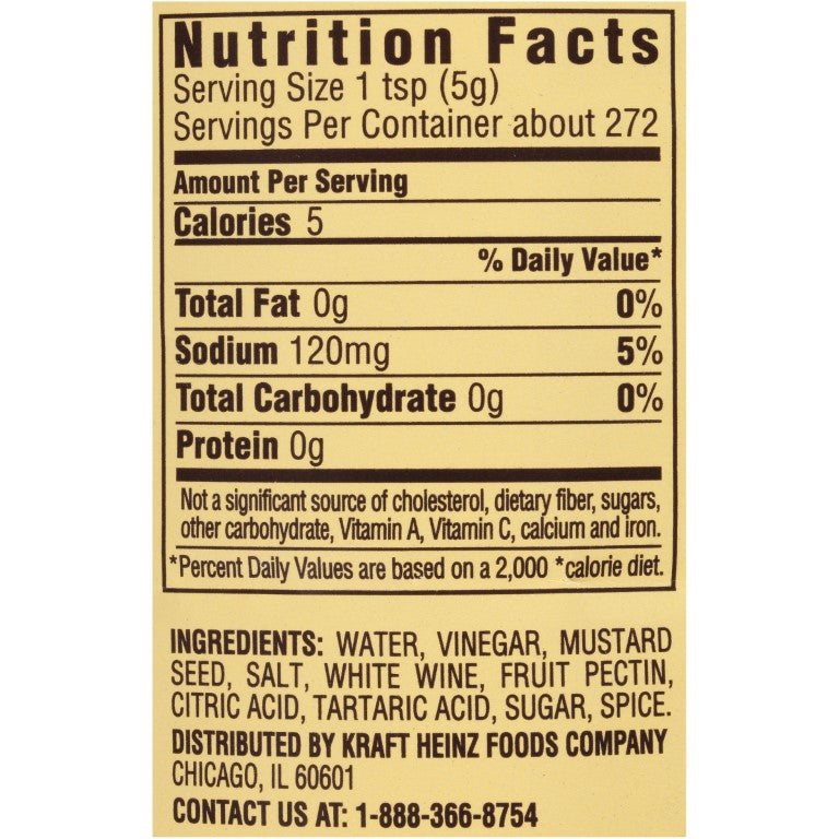 GREY POUPON Country Dijon Mustard 48 Ounce Jar 6 Per Case