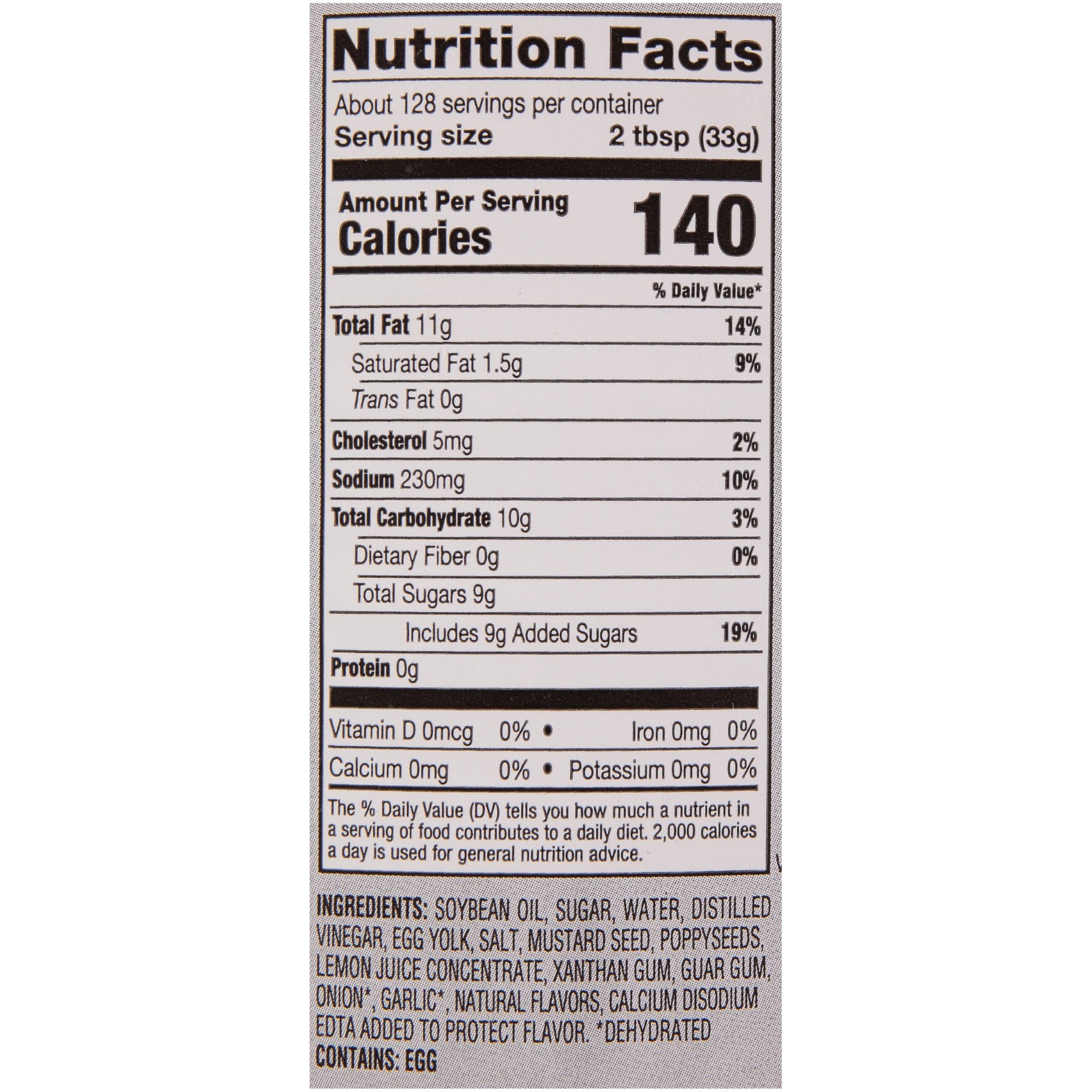 Poppyseed Dressing 1 Gallon - 4 Per Case.