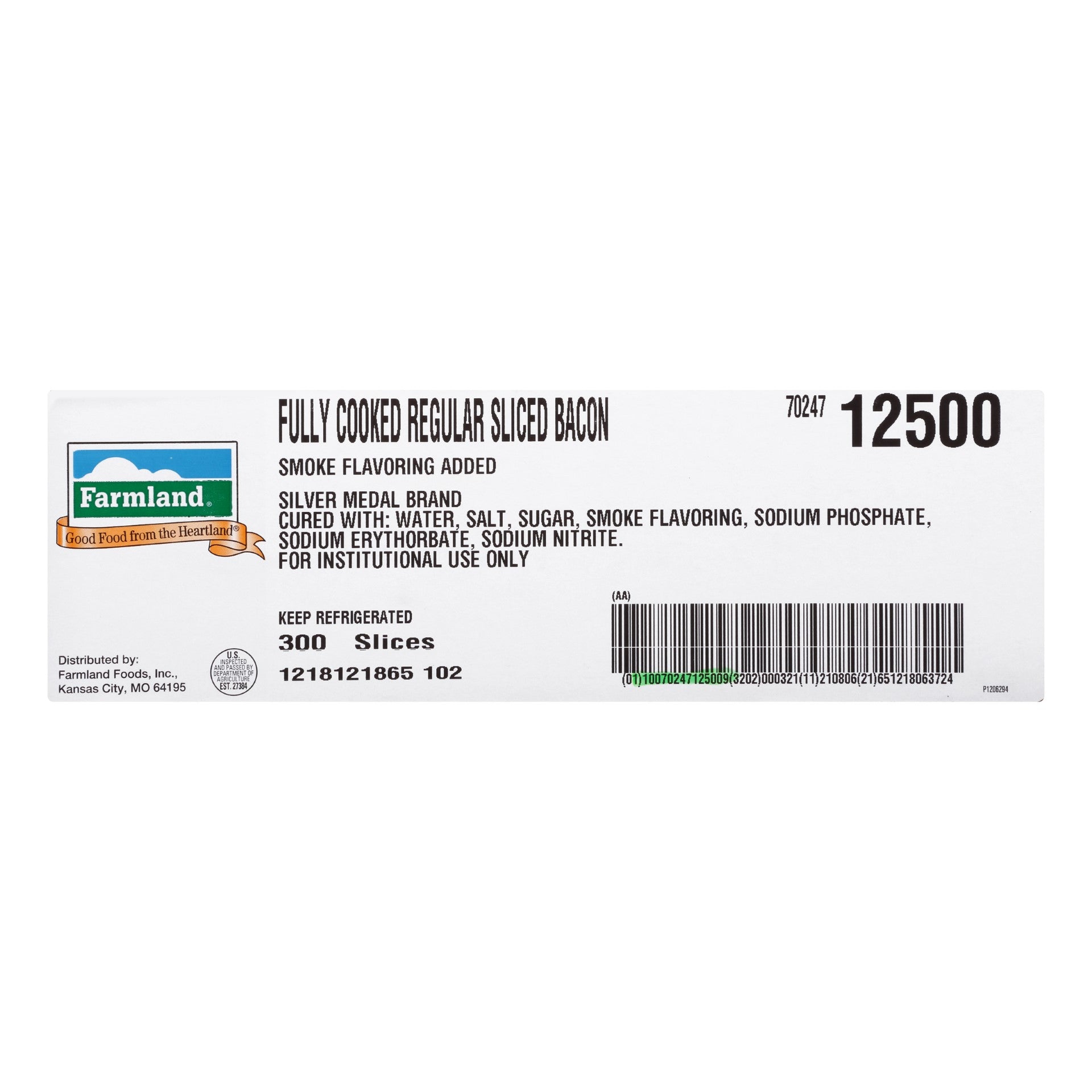 Bacon Fully Cooked Sliced 1.605 Pound Each - 2 Per Case.