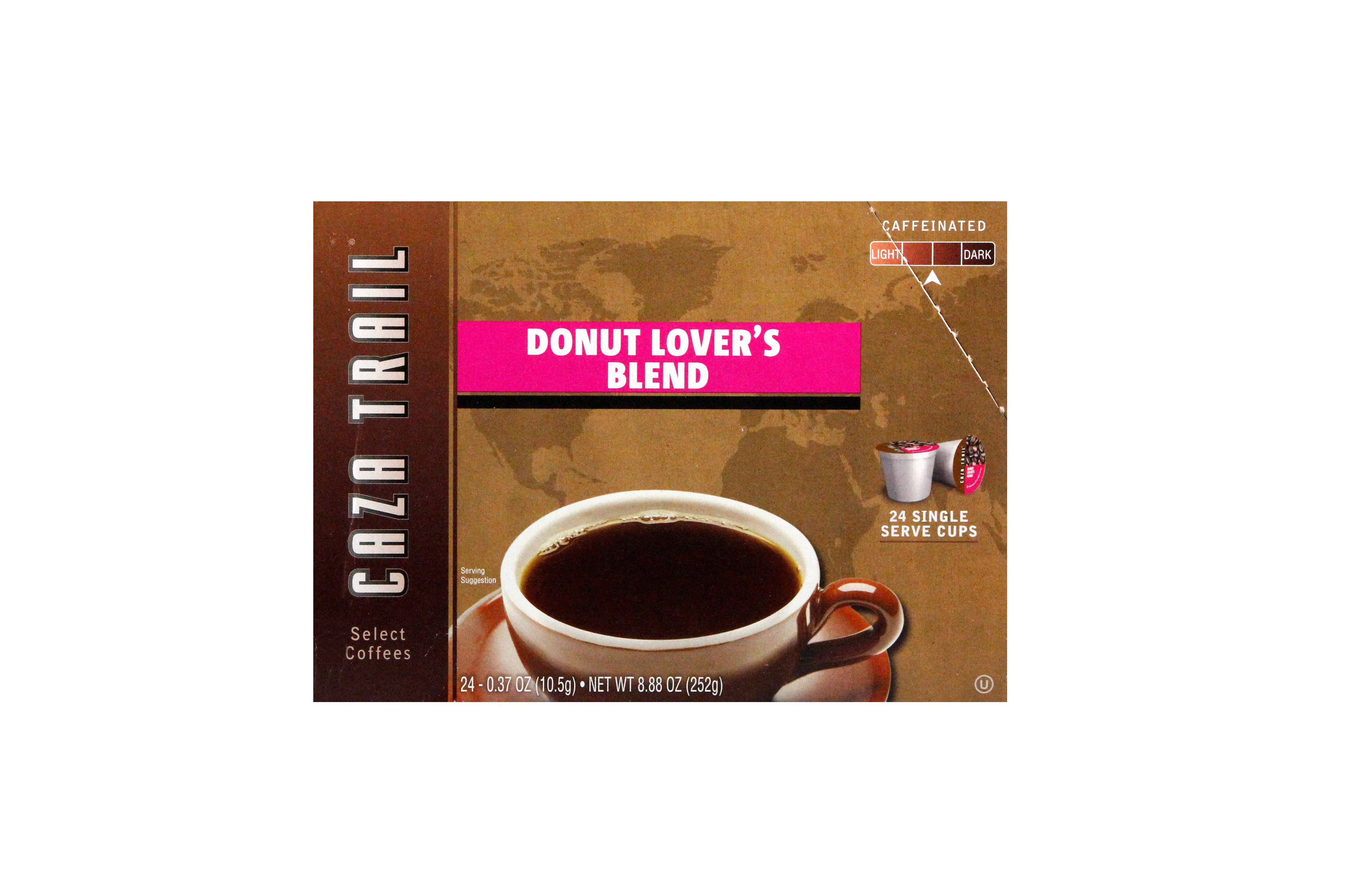 Caza Trail Single Cup Donut Shop Blendcoffee 24 Each - 4 Per Case.