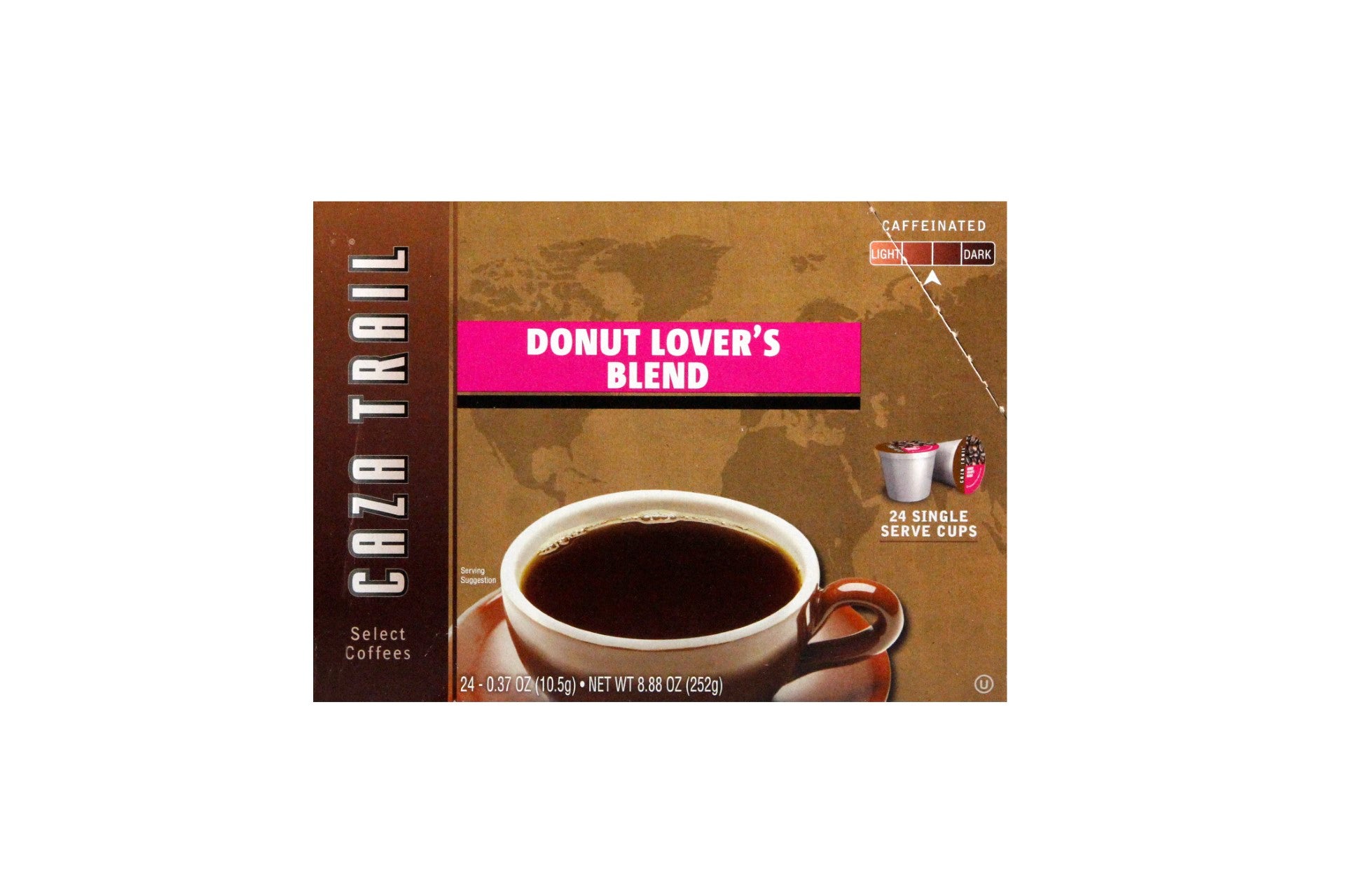 Caza Trail Single Cup Donut Shop Blendcoffee 24 Each - 4 Per Case.