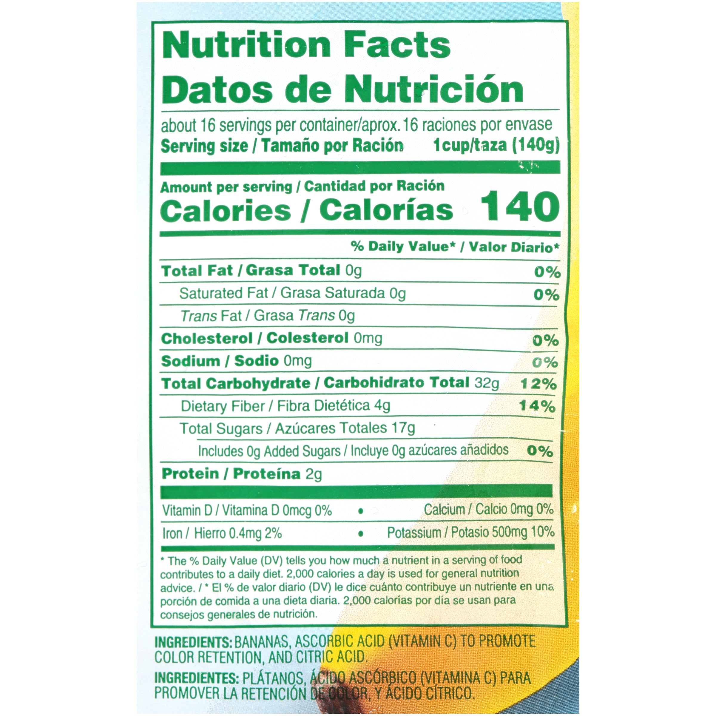 Banana IQF Chef Ready 5 Pound Each - 2 Per Case.