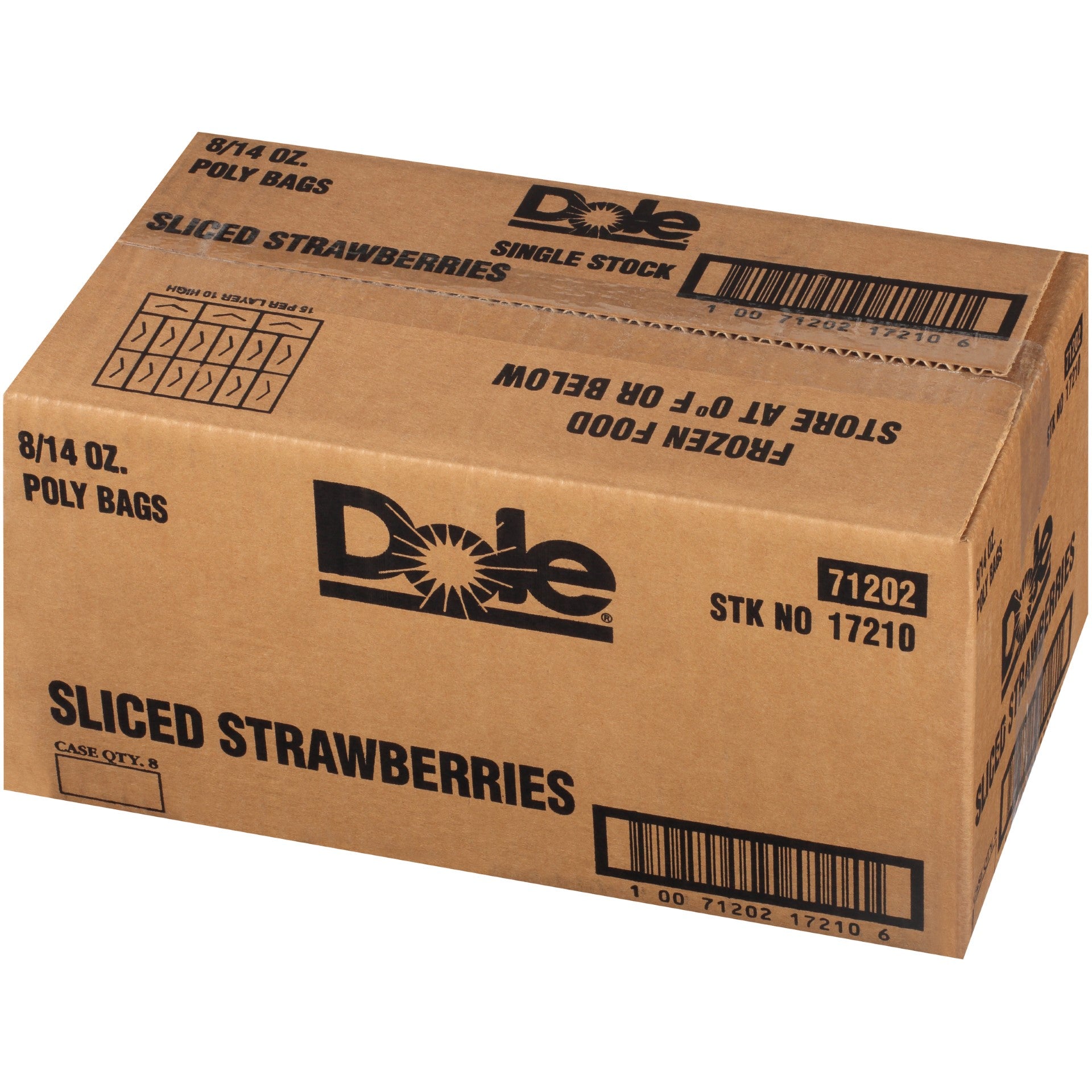 Strawberry Slice IQF Sub 14 Ounce Size - 8 Per Case.