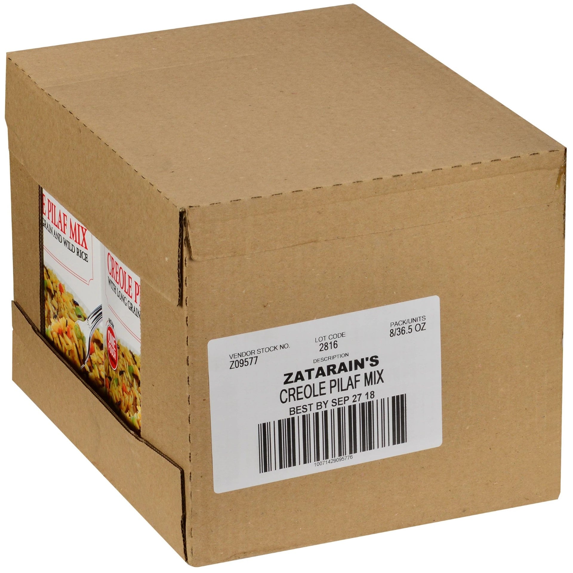 Zatarain's Creole Pilaf Mix 36.5 Ounce Size - 8 Per Case.
