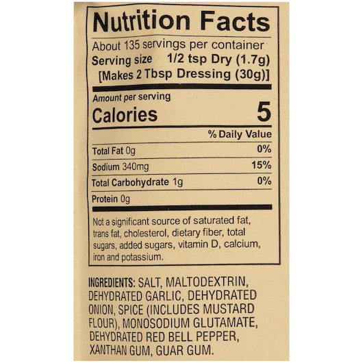 Foothill Farms Lido Italian Dressing & Seasoning Mix 8 Ounce Size - 12 Per Case.