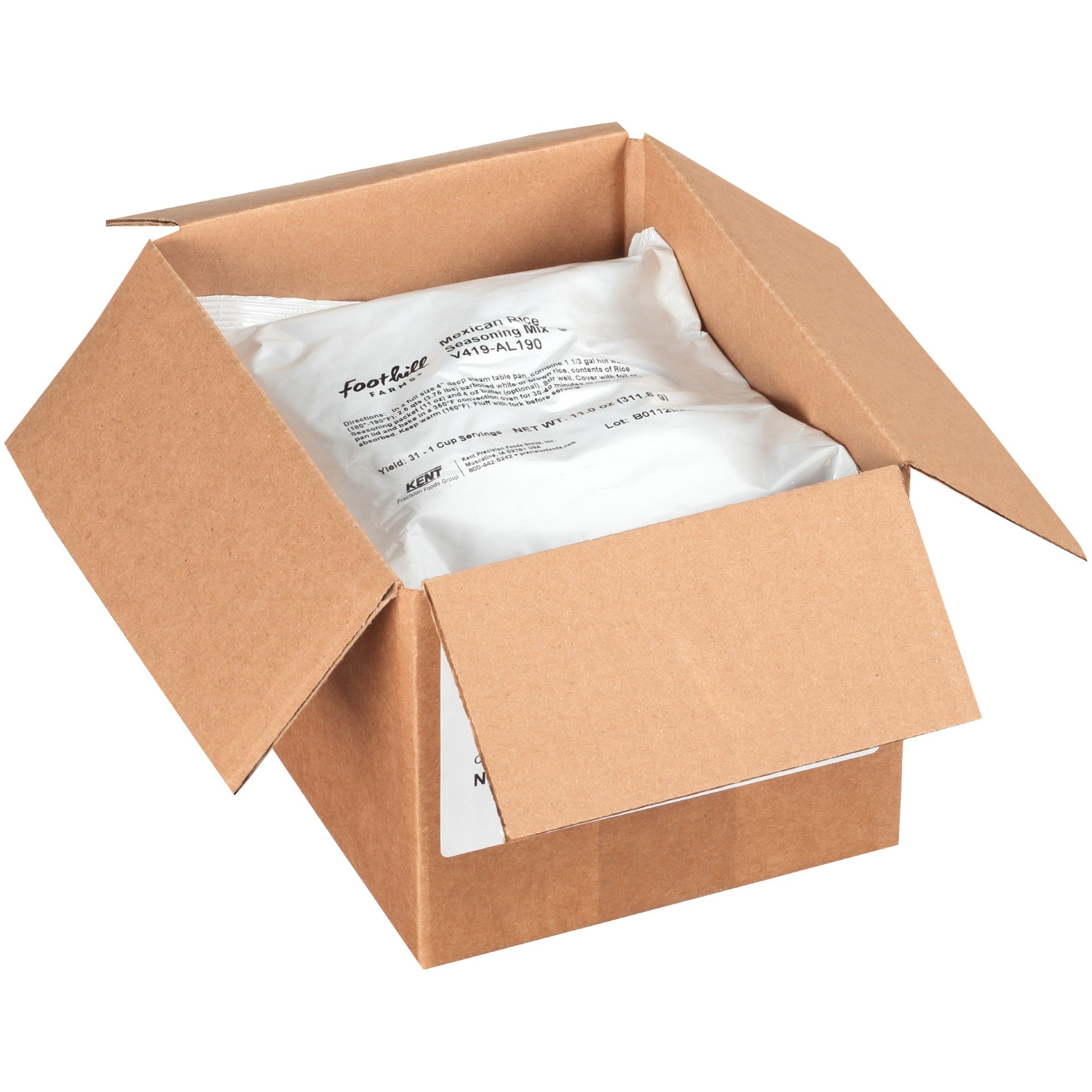 Foothill Farms Mexican Rice Seasoning Mix 11 Ounce Size - 6 Per Case.