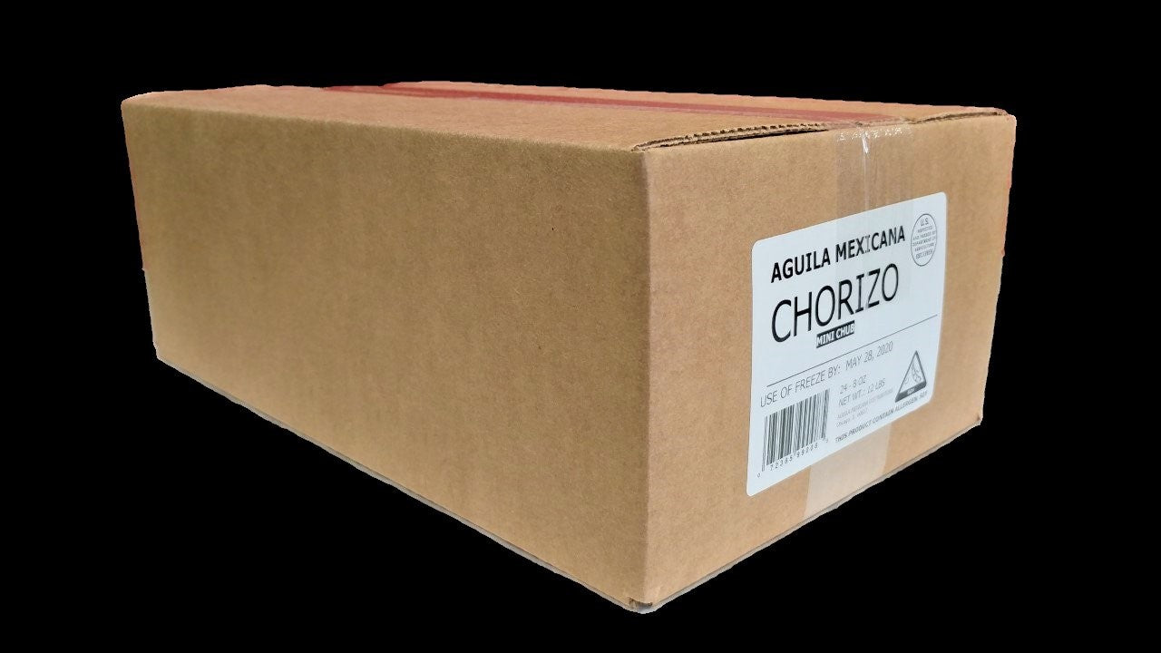 Aguila Mexicana Pork Chorizo Mini Chub 1 Each - 24 Per Case.