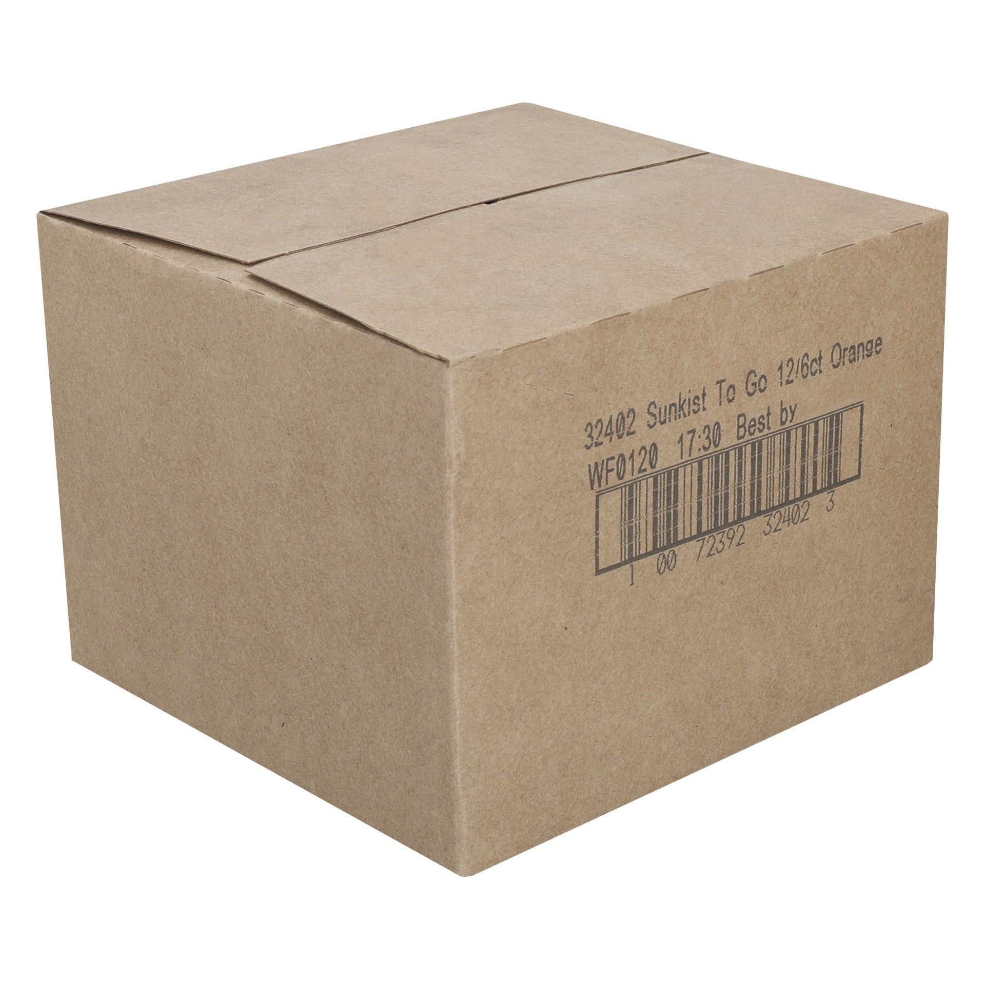 Sunkist Orange Drink Mix 6 Count Packs - 12 Per Case.