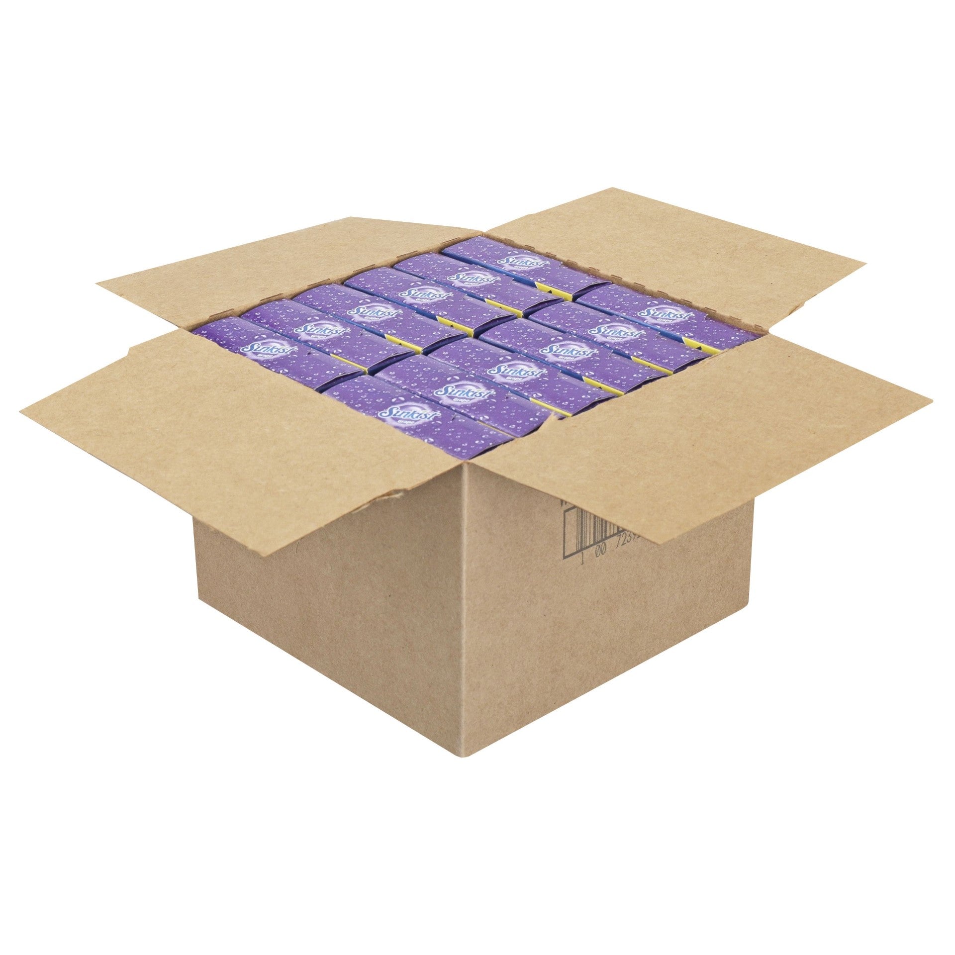 Sunkist Grape Drink Mix Singles 6 Count Packs - 12 Per Case.